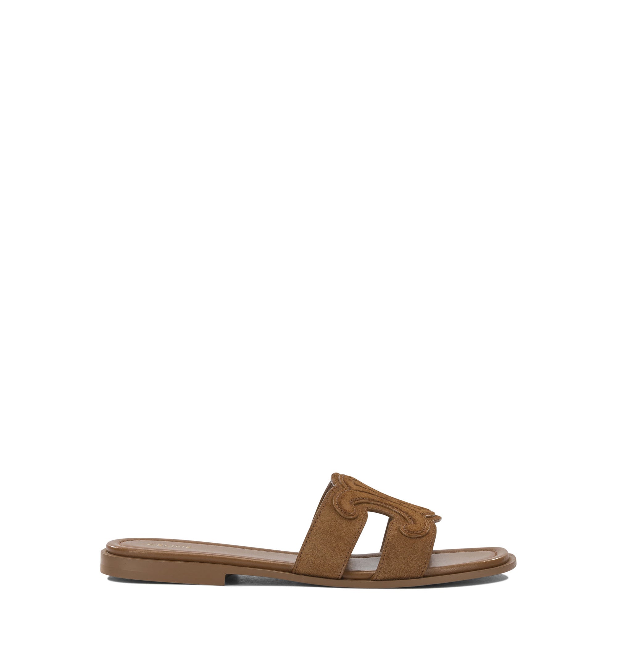 Marina Triomphe Mule In Suede Calfskin