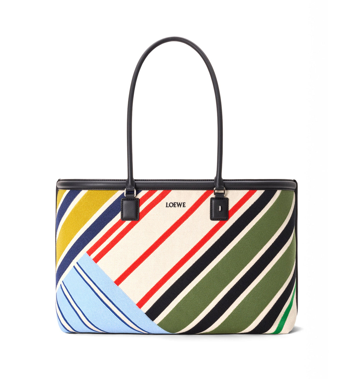 Large Verano tote in embroidered canvas