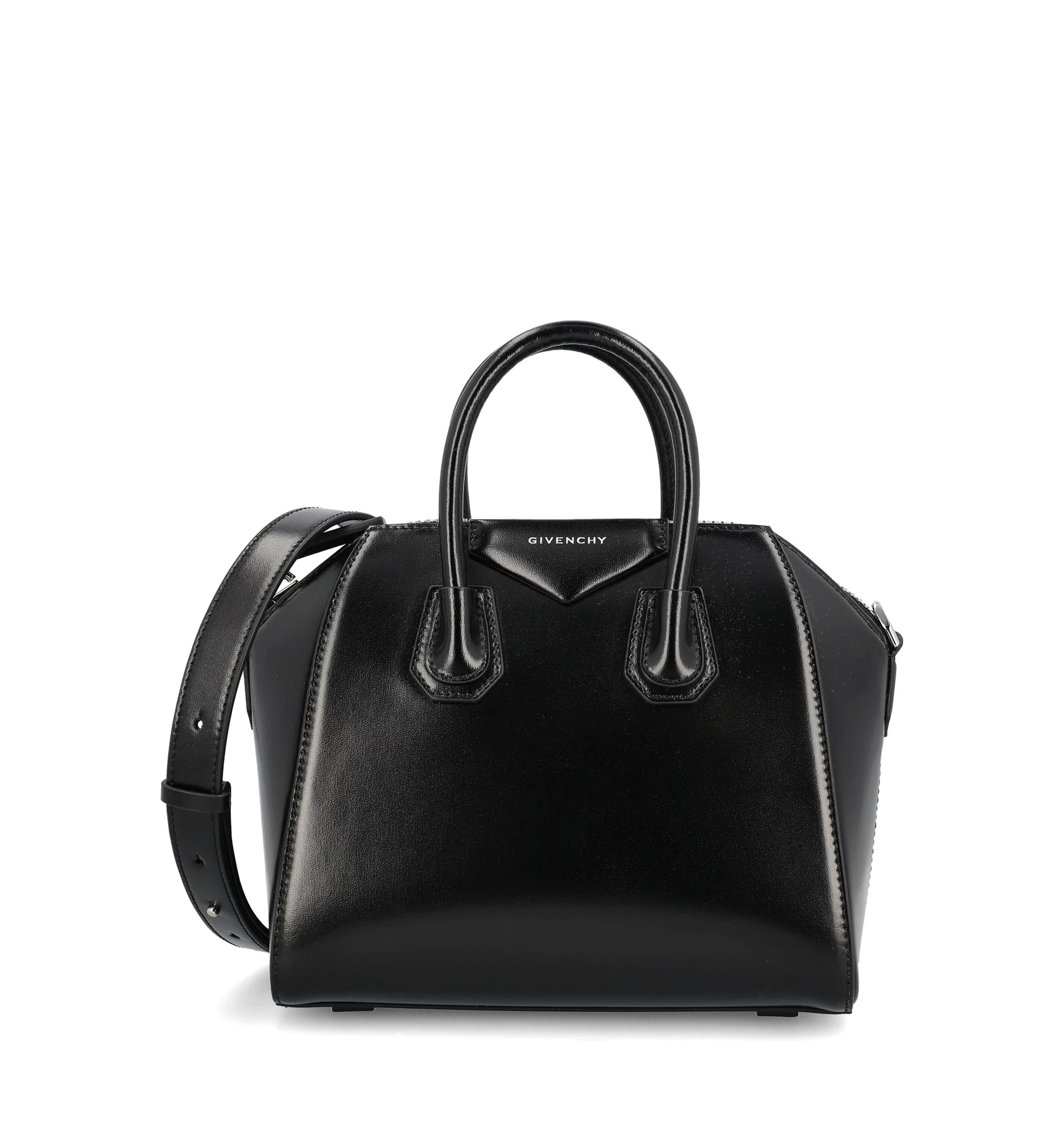 Mini Antigona bag in Box leather
