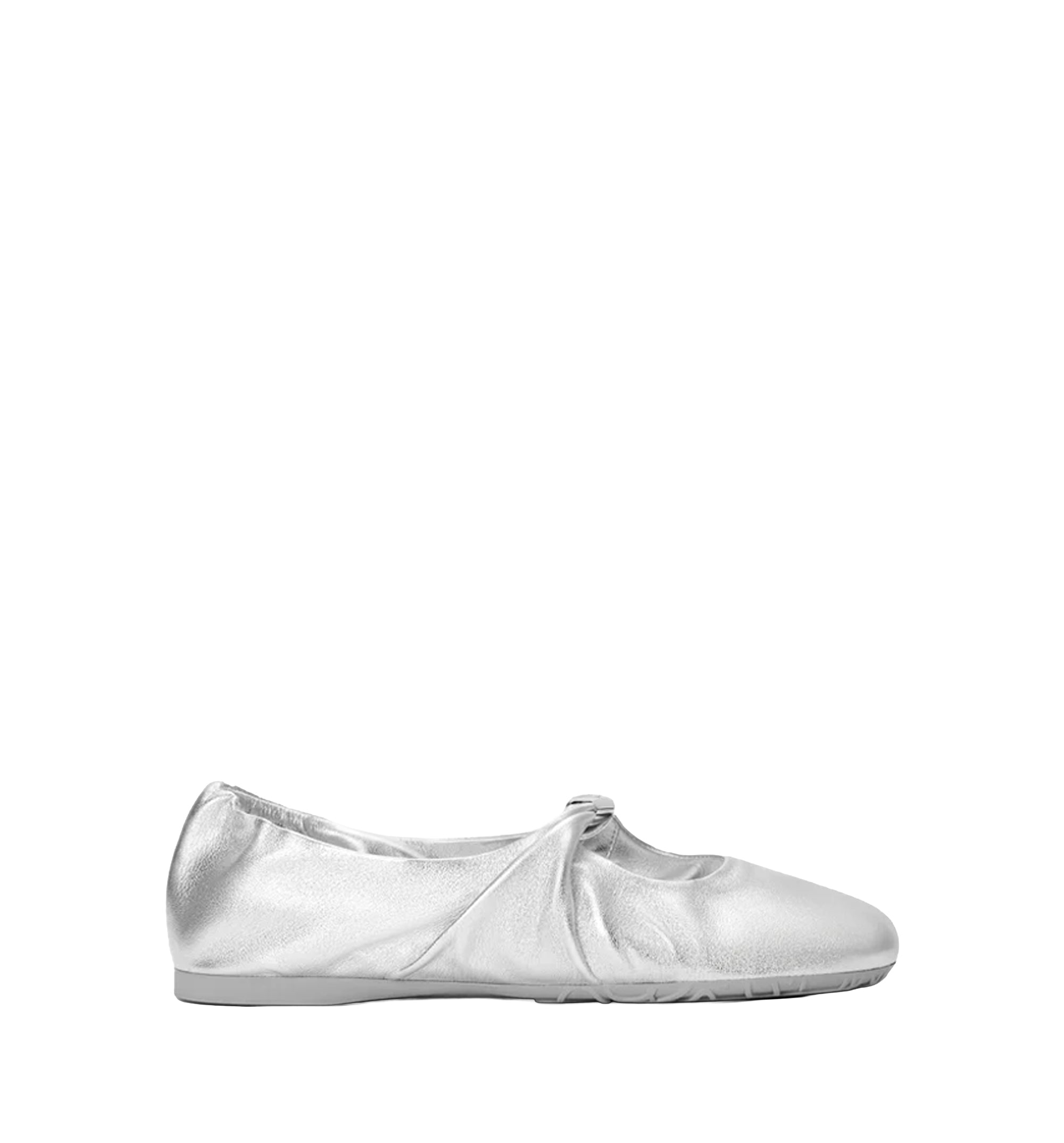 Pebble Soft Ballerina In Laminated Nappa Lambskin