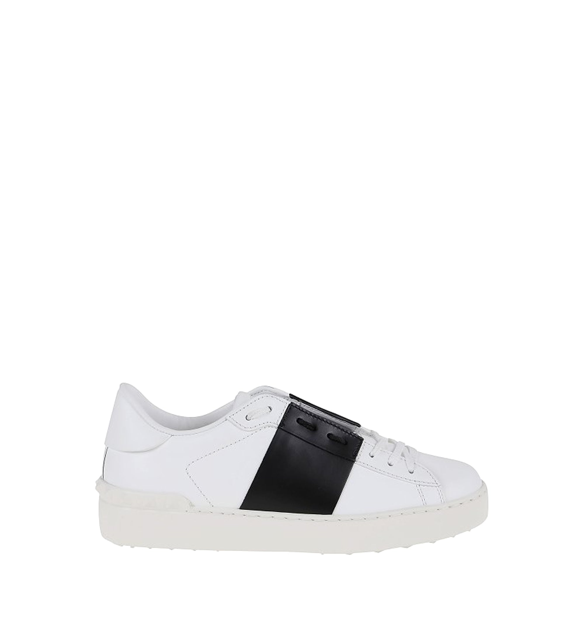 Open Leather Sneakers