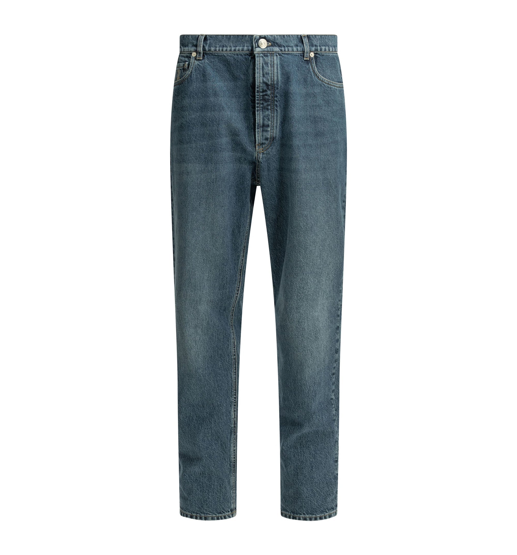 Denim iconic fit five-pocket trousers