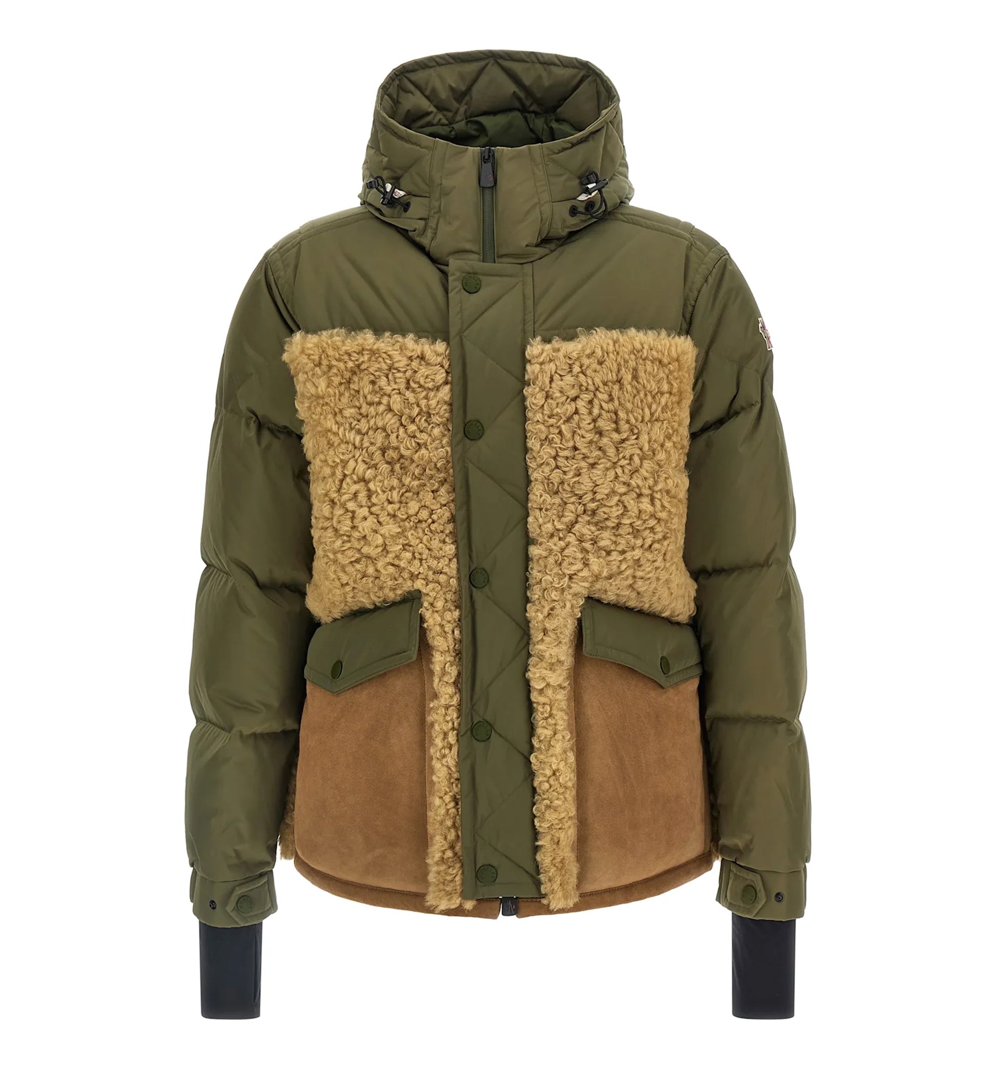 Grifford Shearling Hooded Short Down Jacket