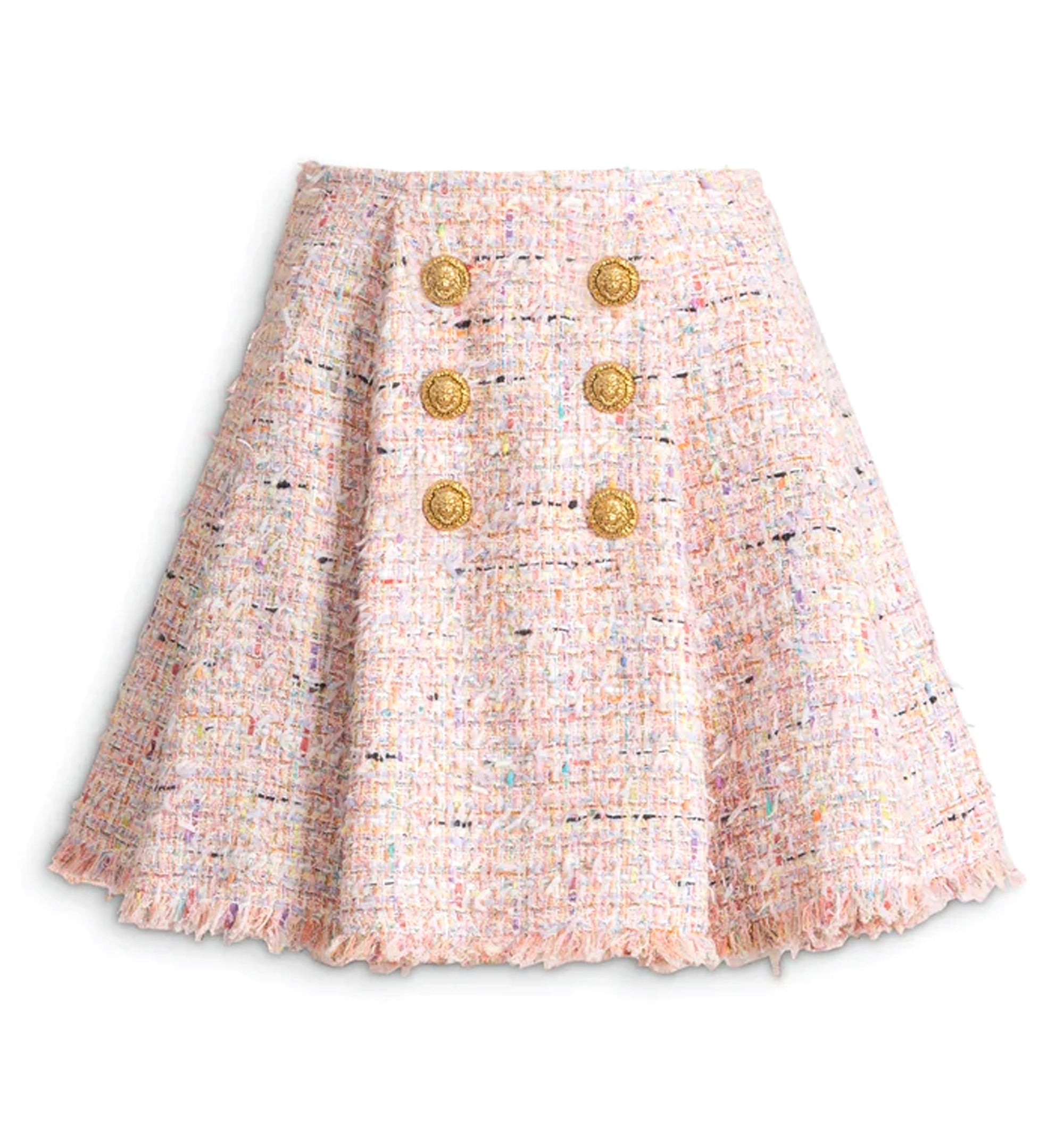 Flared tweed skirt