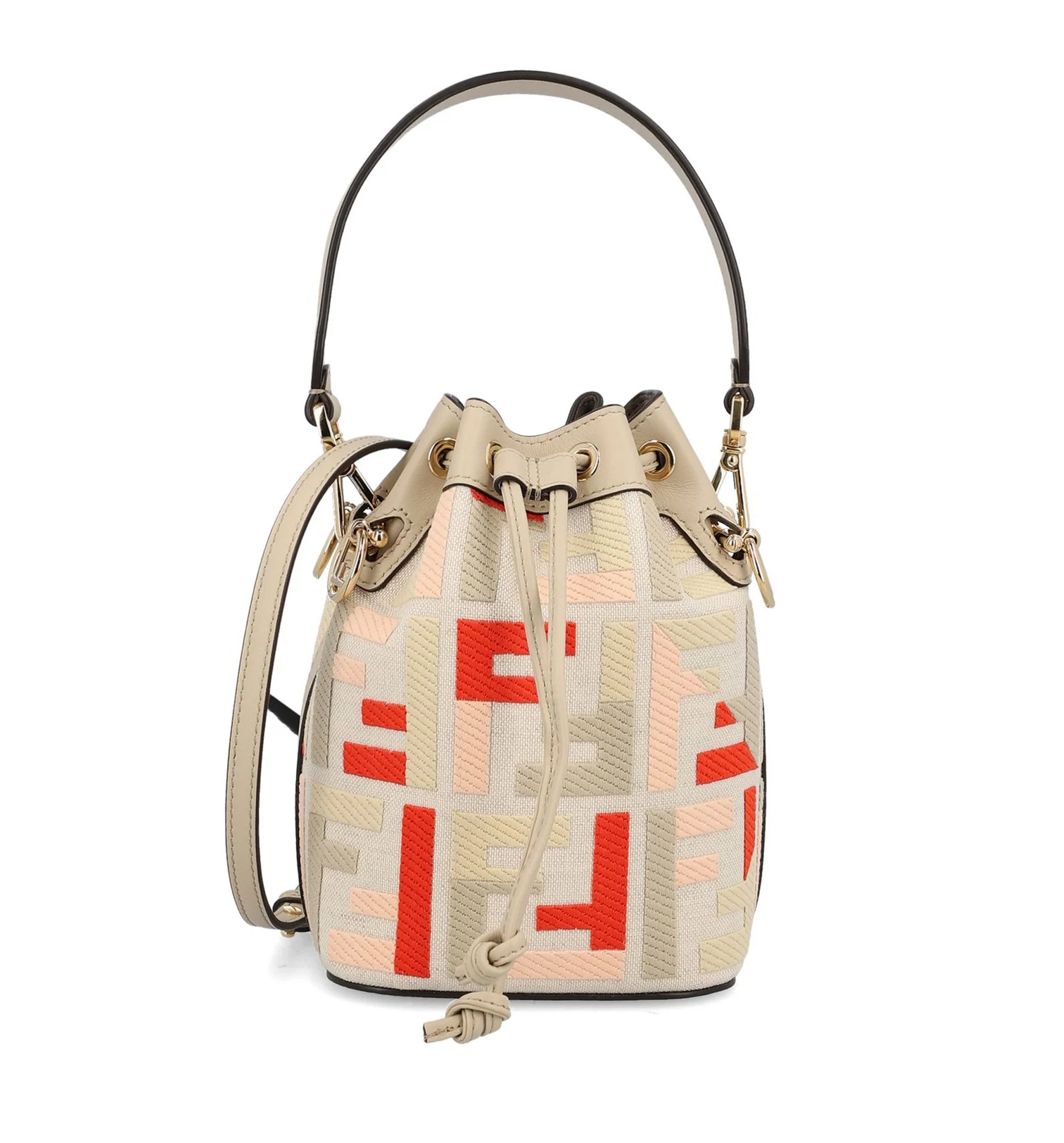 Fendi Mini Mon Tresor FF Motif Bucket Bag