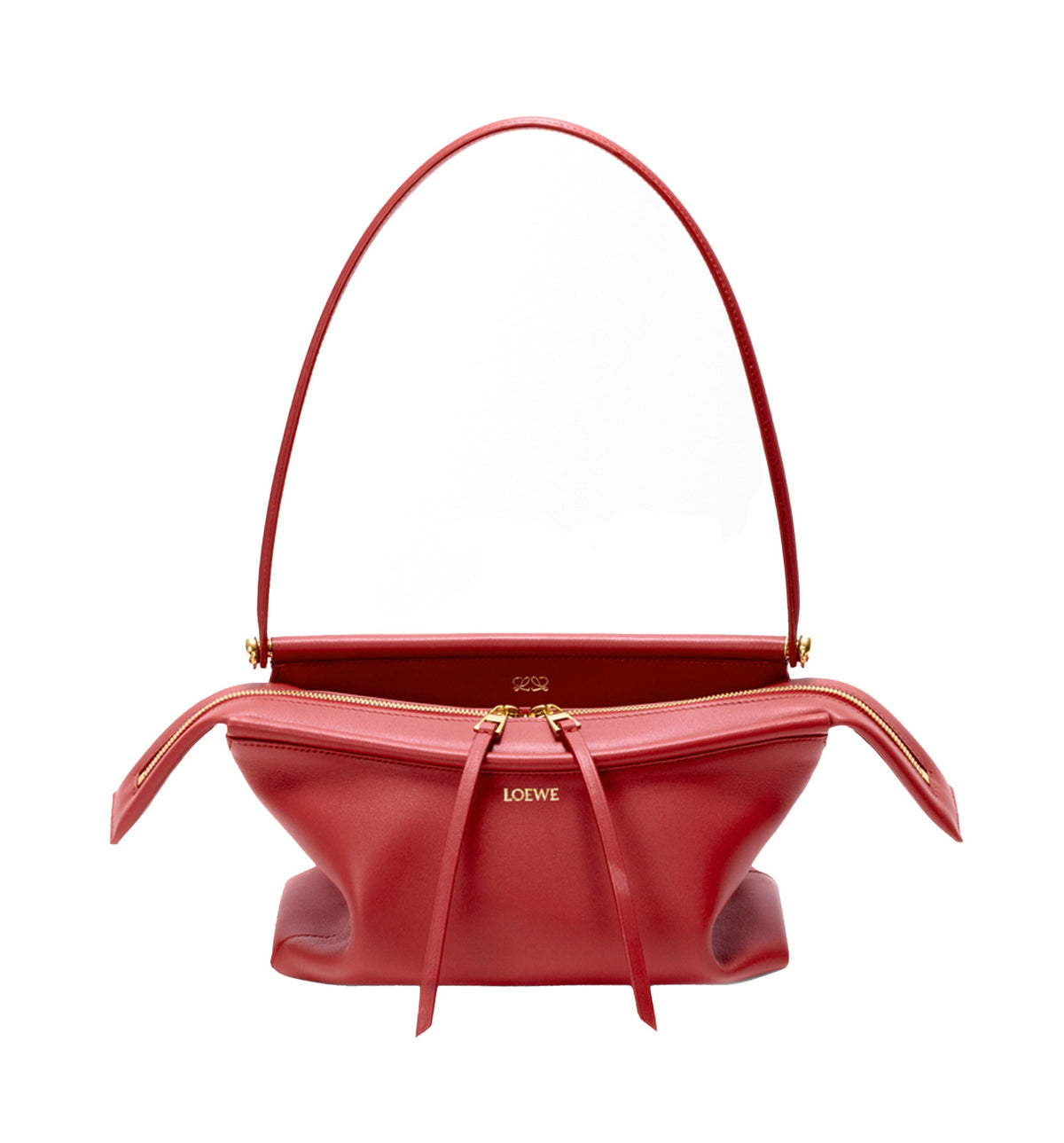 Small Whisker bag in glazed calfskin