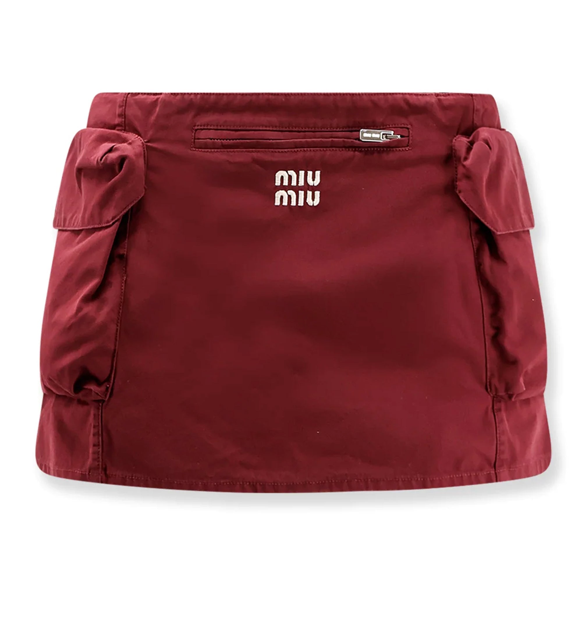 Washed Poplin Miniskirt