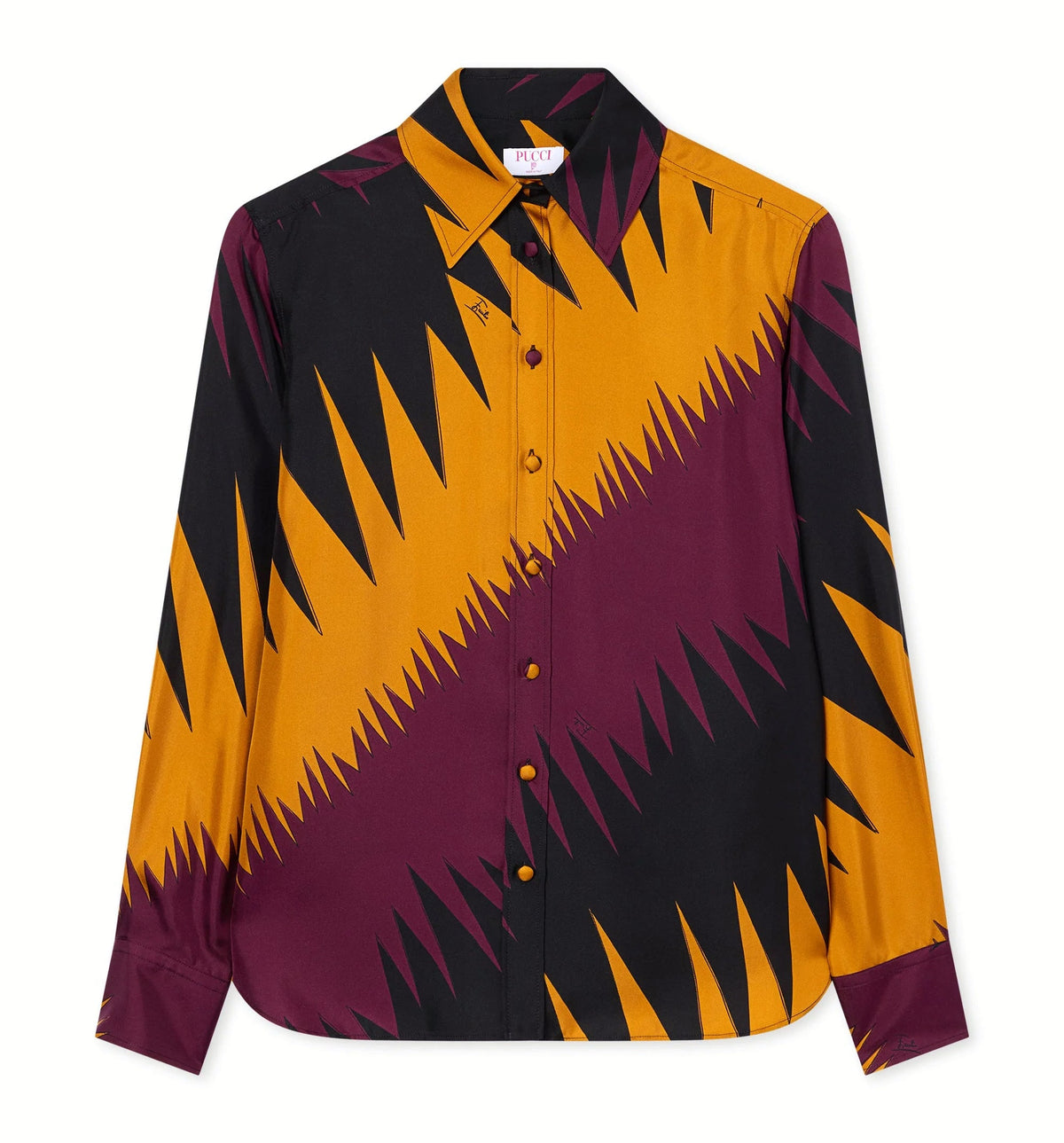 Drago Print Silk Shirt