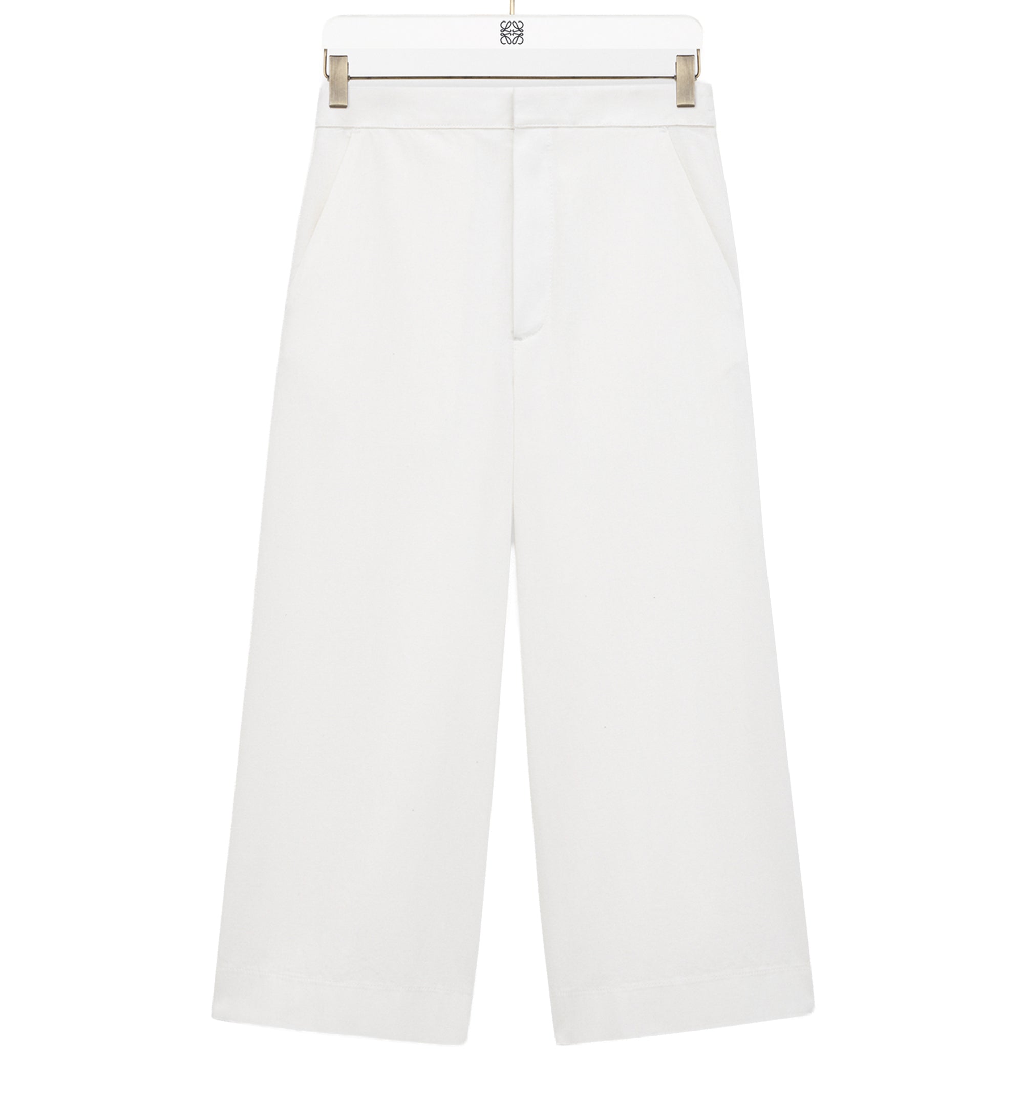 Cropped trousers in denim