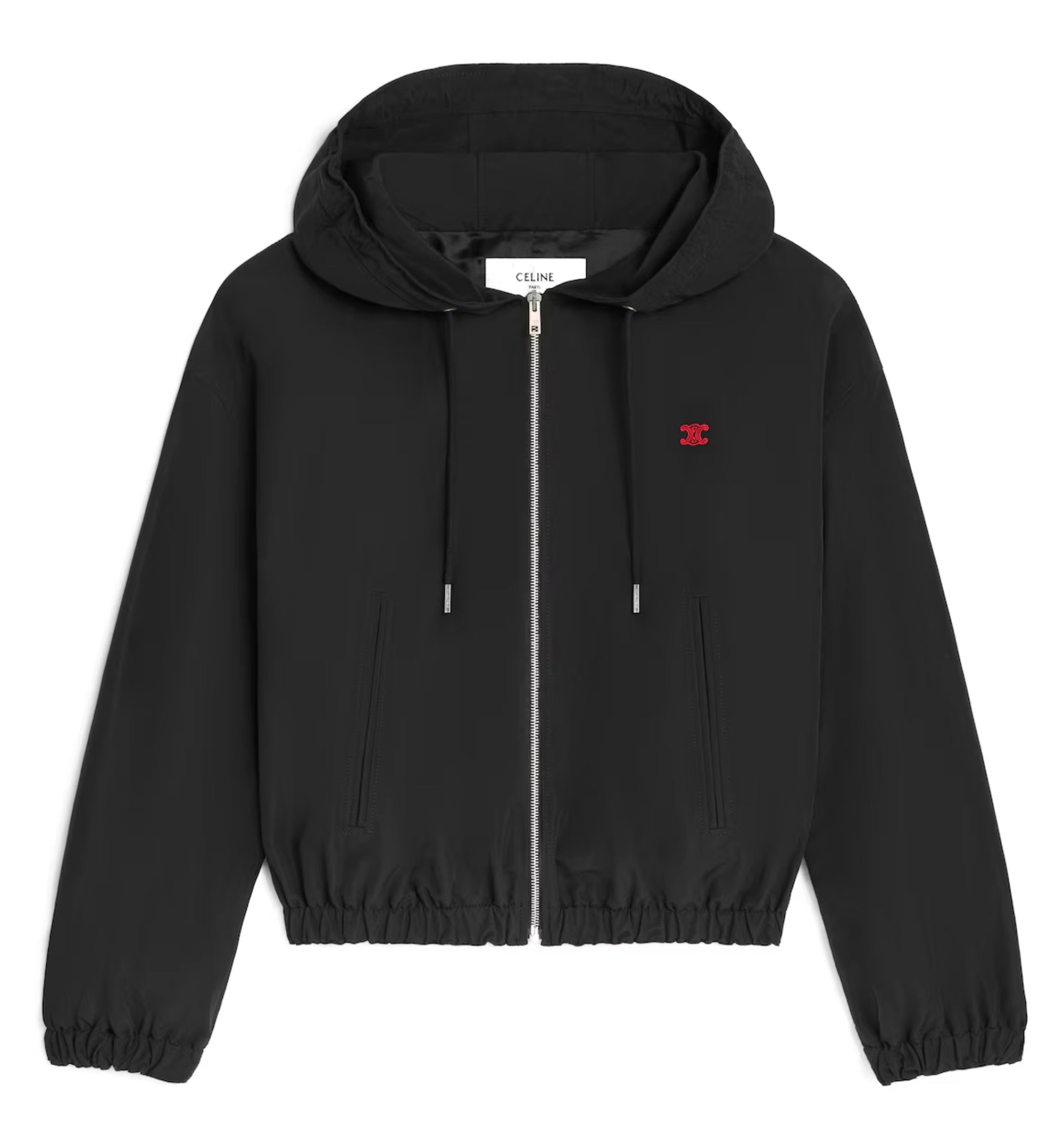 Hoodie in Cotton Fleece with Triomphe Embroidery