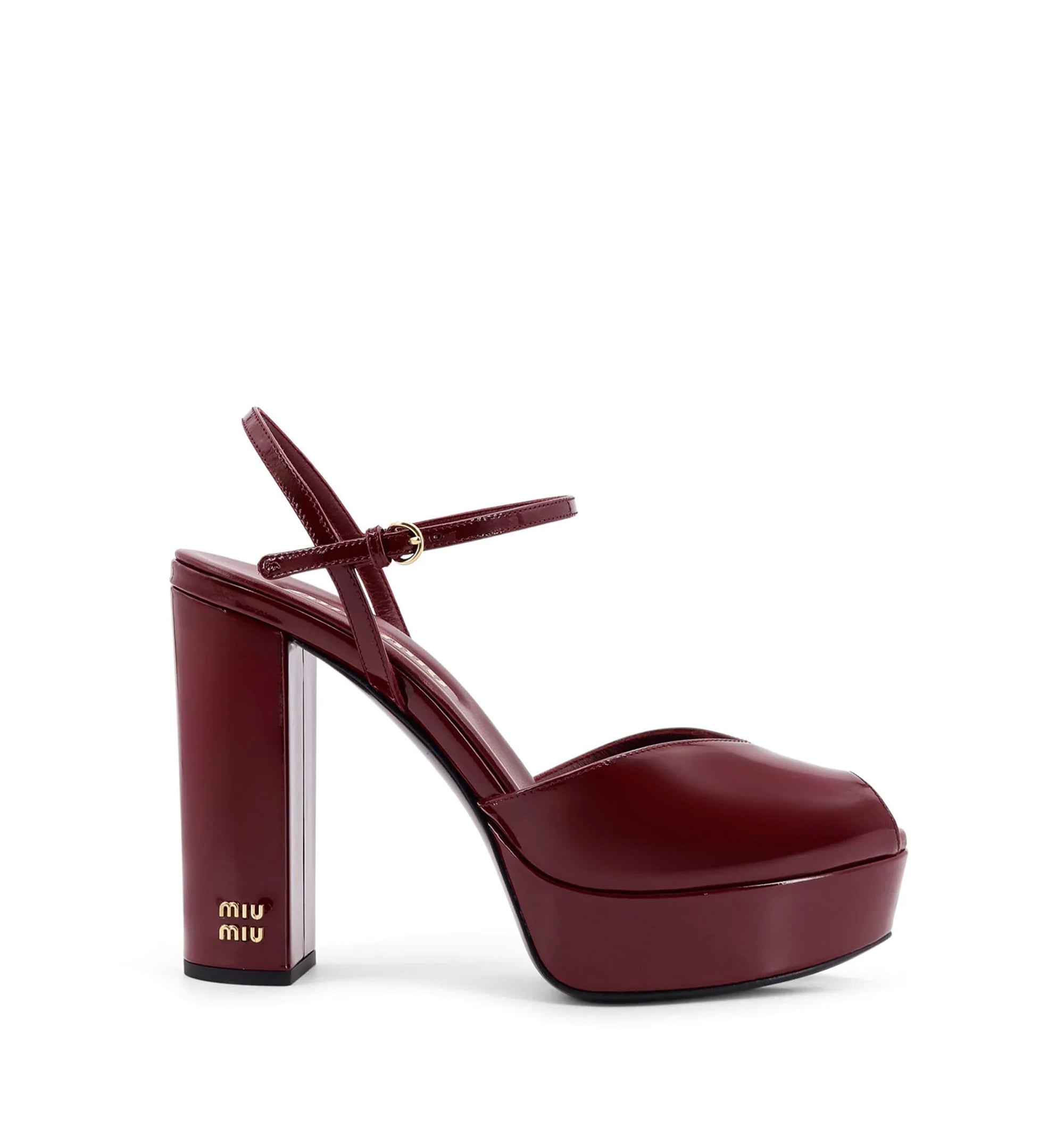 Patent Leather Platform Sandals