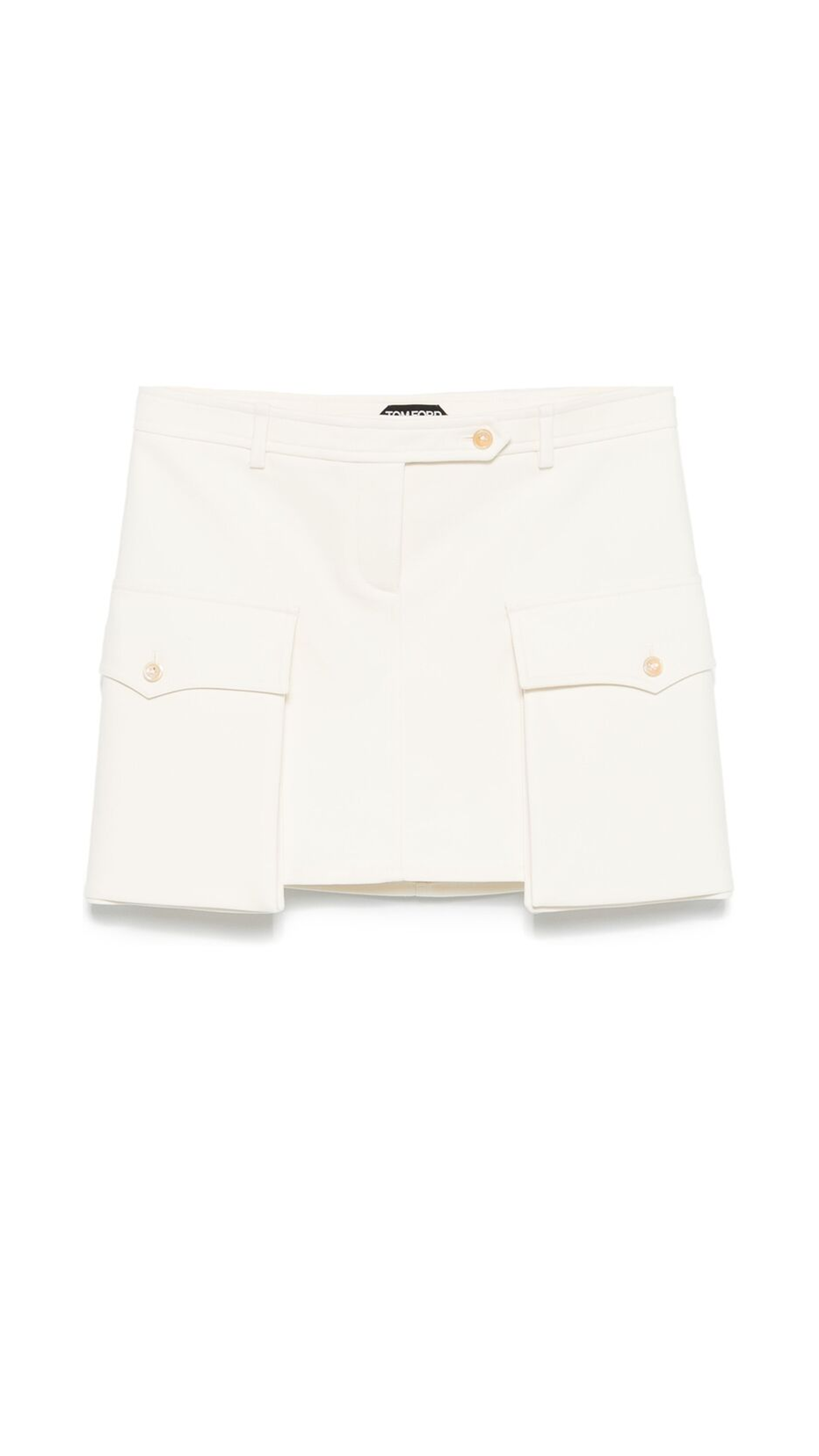 Cotton Mini Skirt - Cream