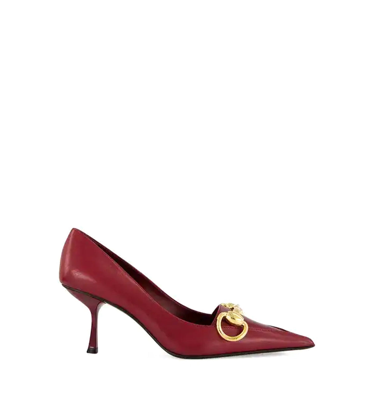 Women's Boulevard pump in burgundy leather