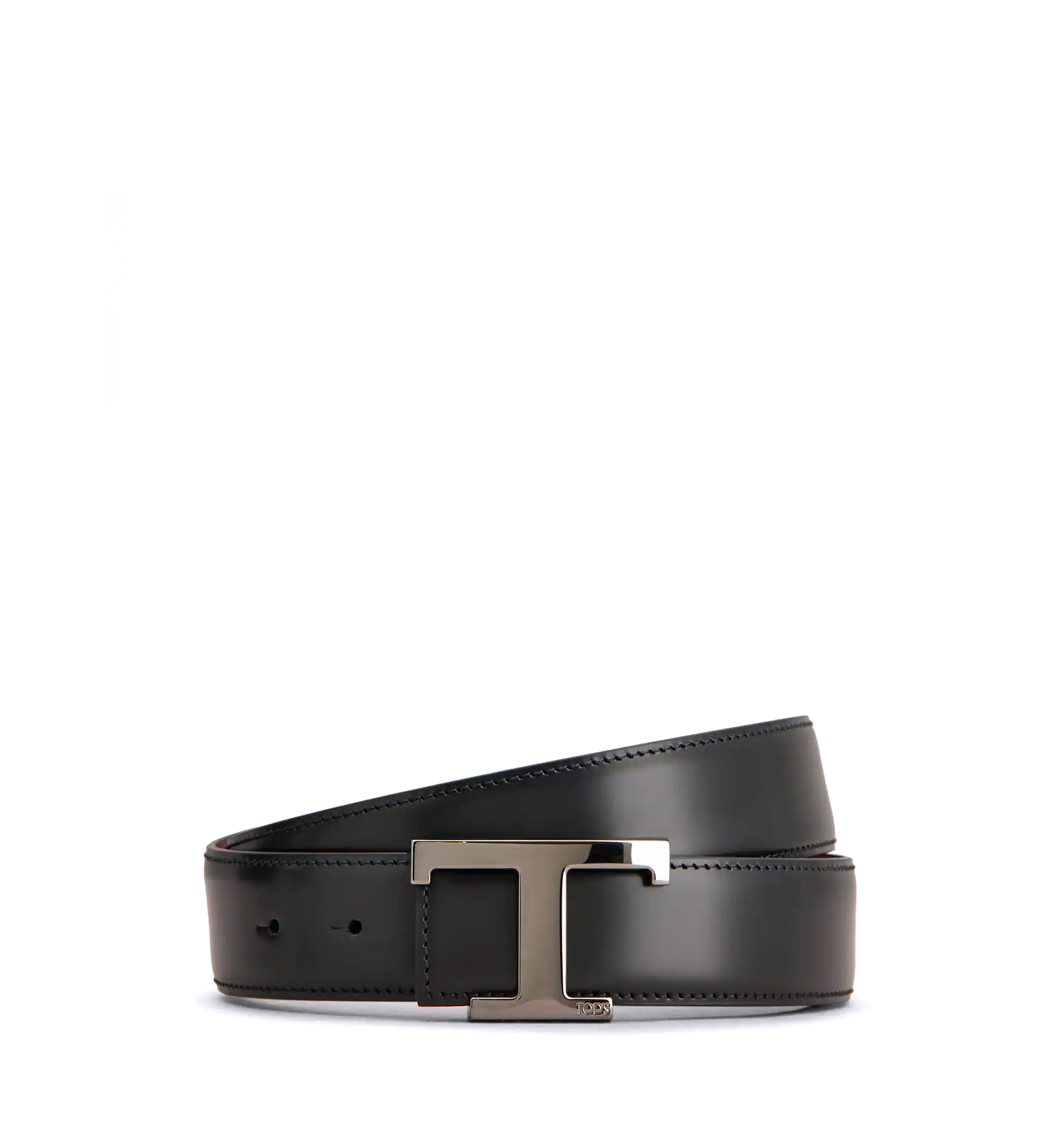 T Timeless Reversible Belt in Leather