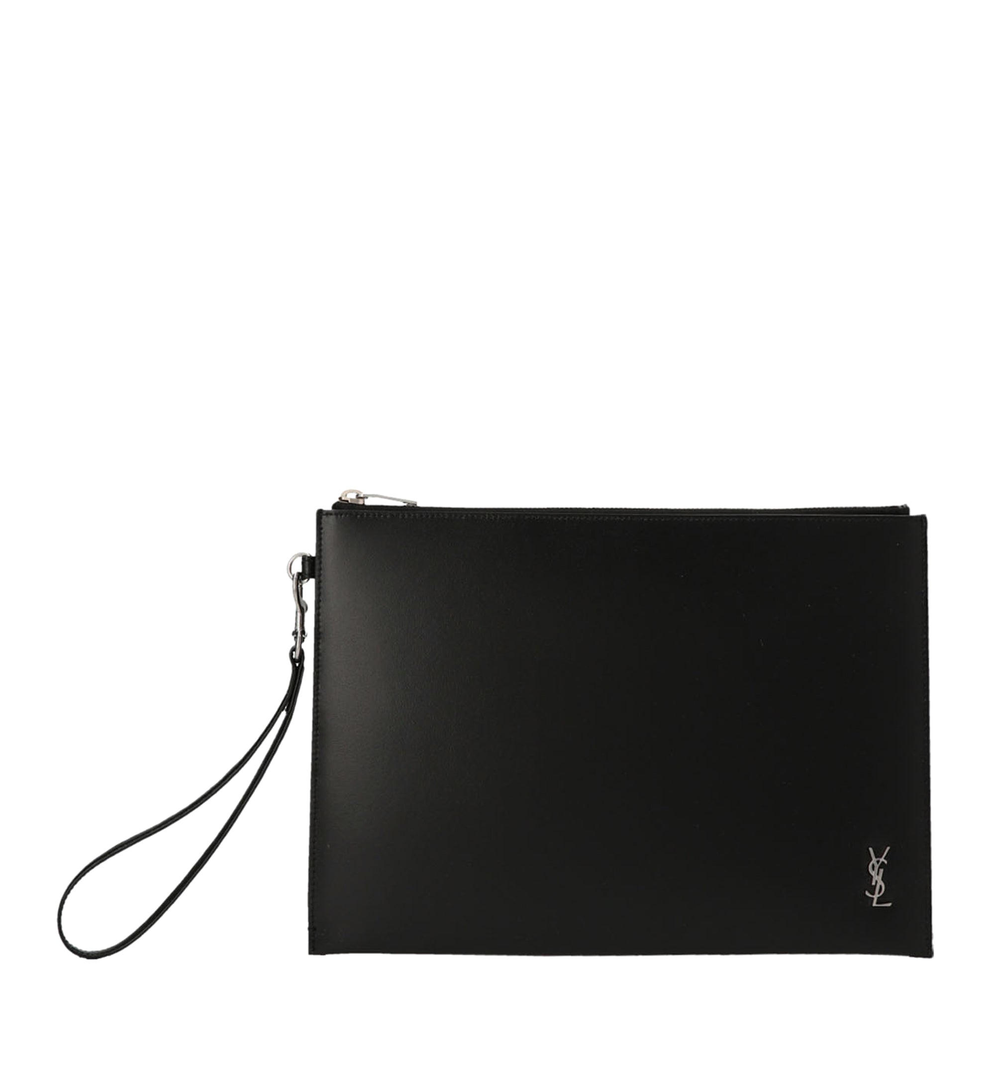 Cassandre Zipped Tablet Pouch In Smooth Leather