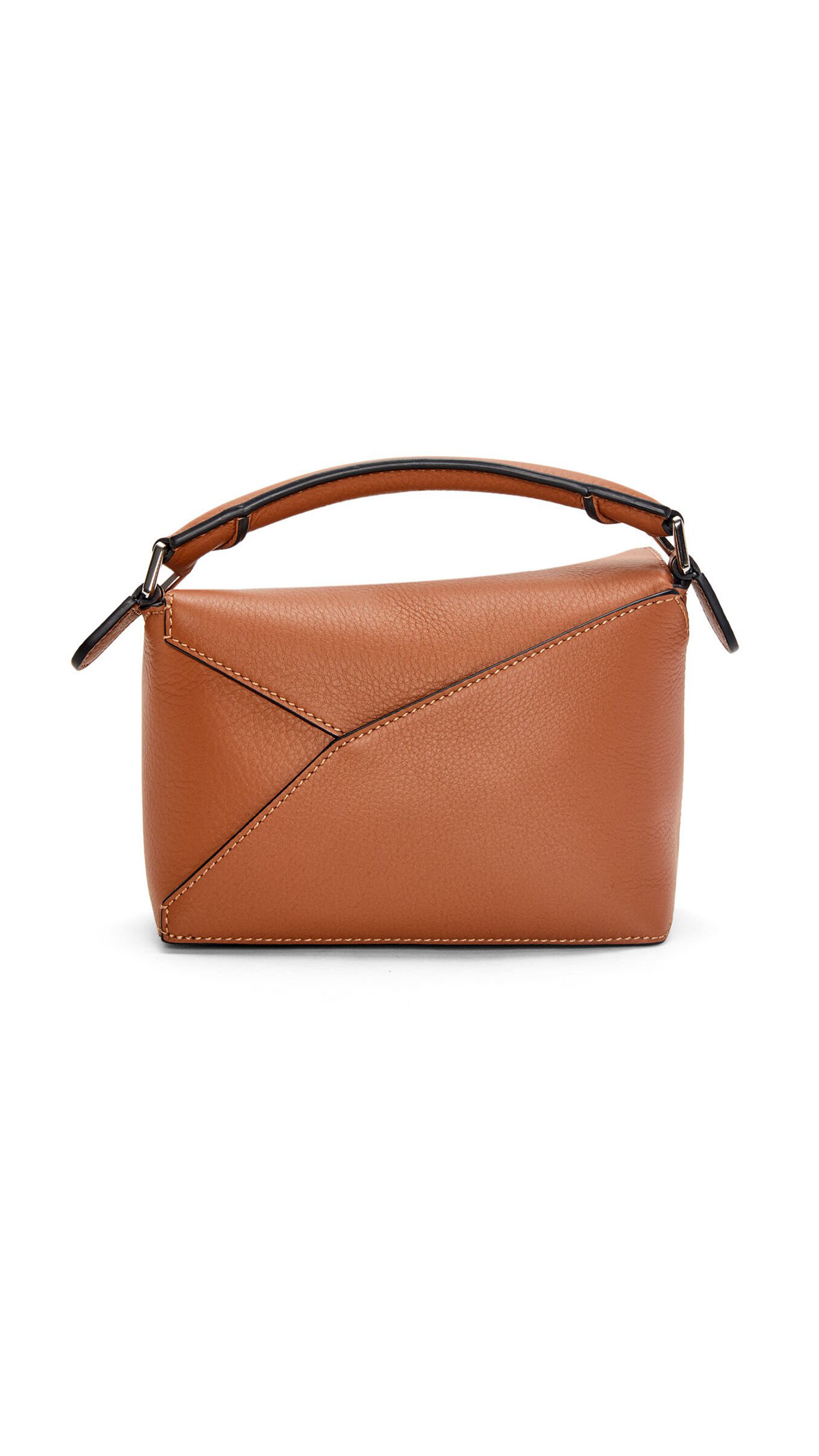 Mini Puzzle Bag in Classic Calfskin - Tan