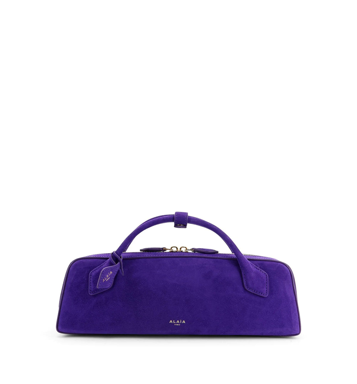 Teckel Clutch suede handbag