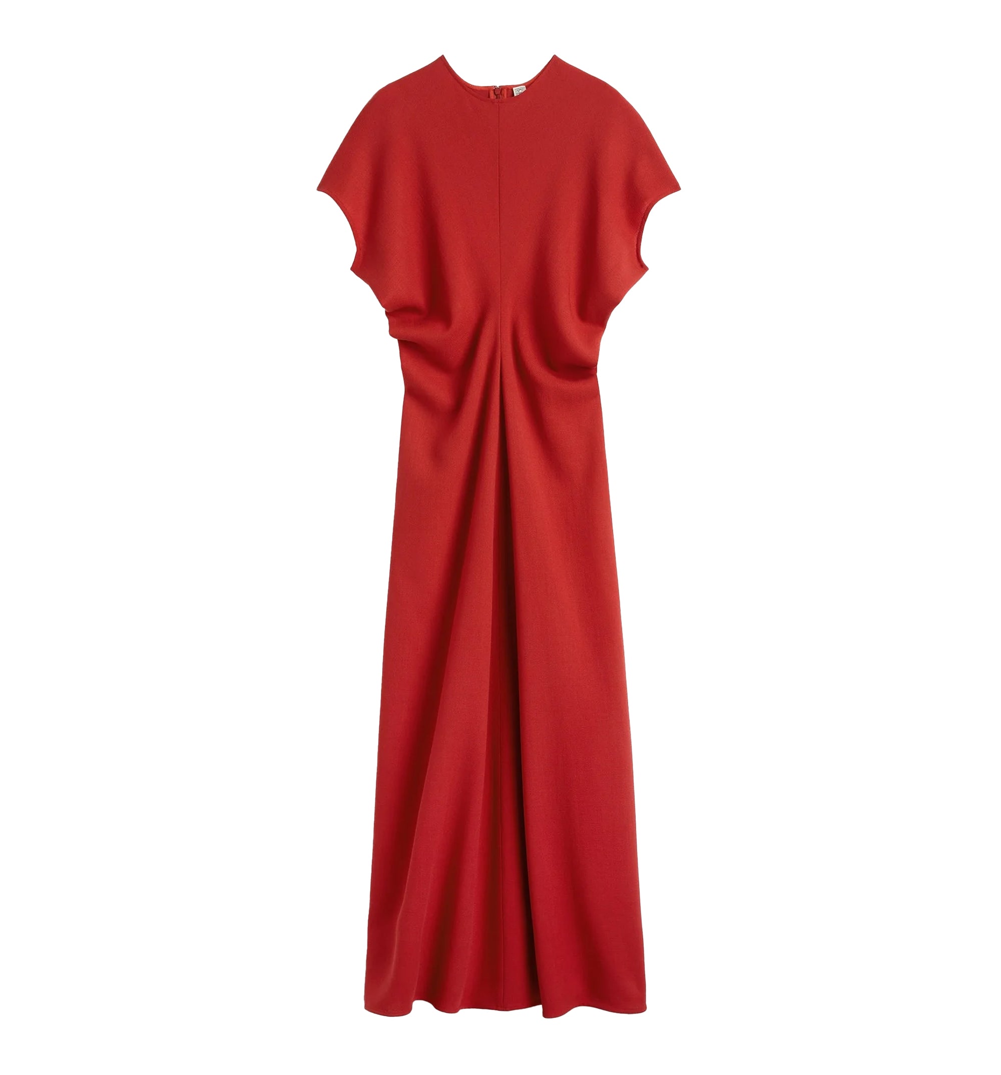 Slouch Waist Wool Dress
