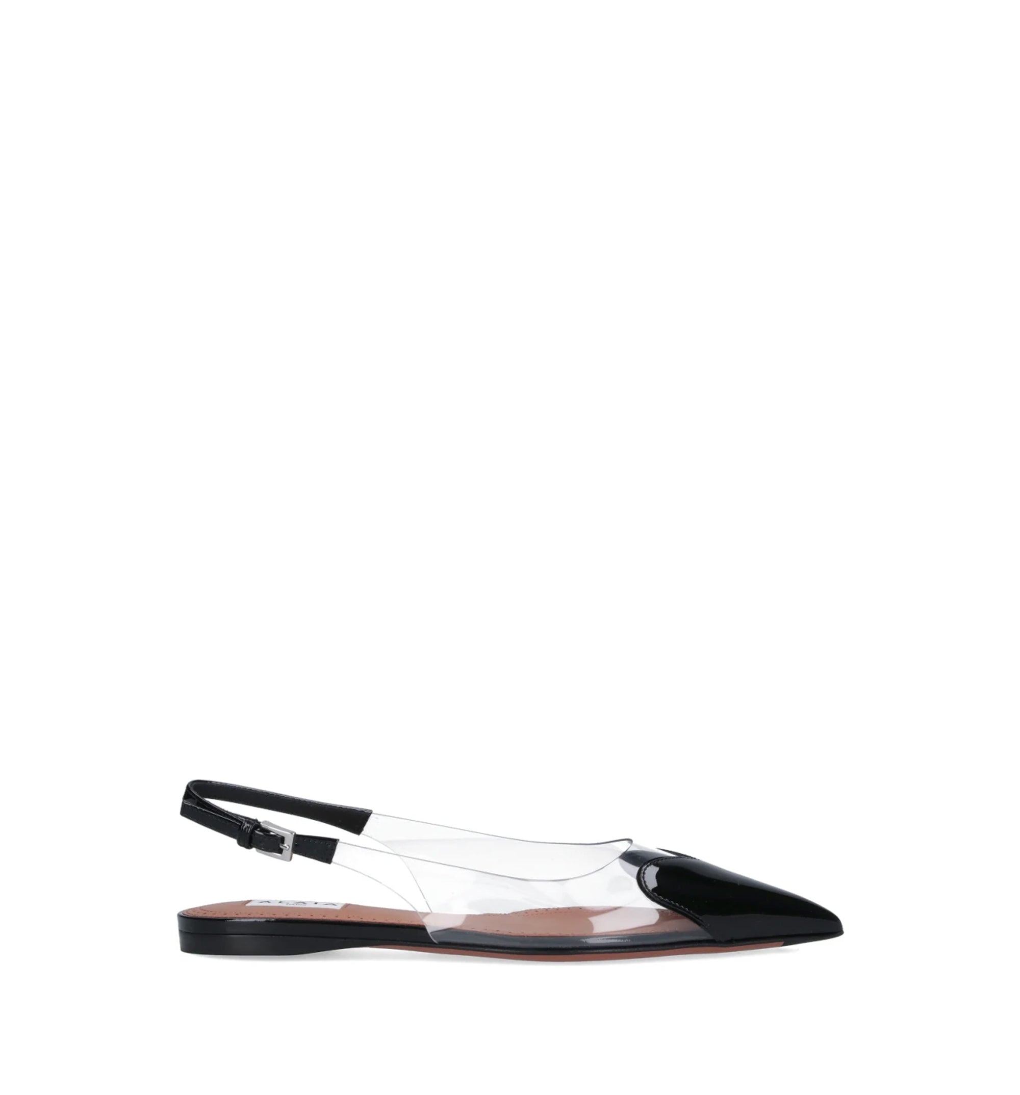 Le Coeur Flat Slingbacks In Patent Calfskin