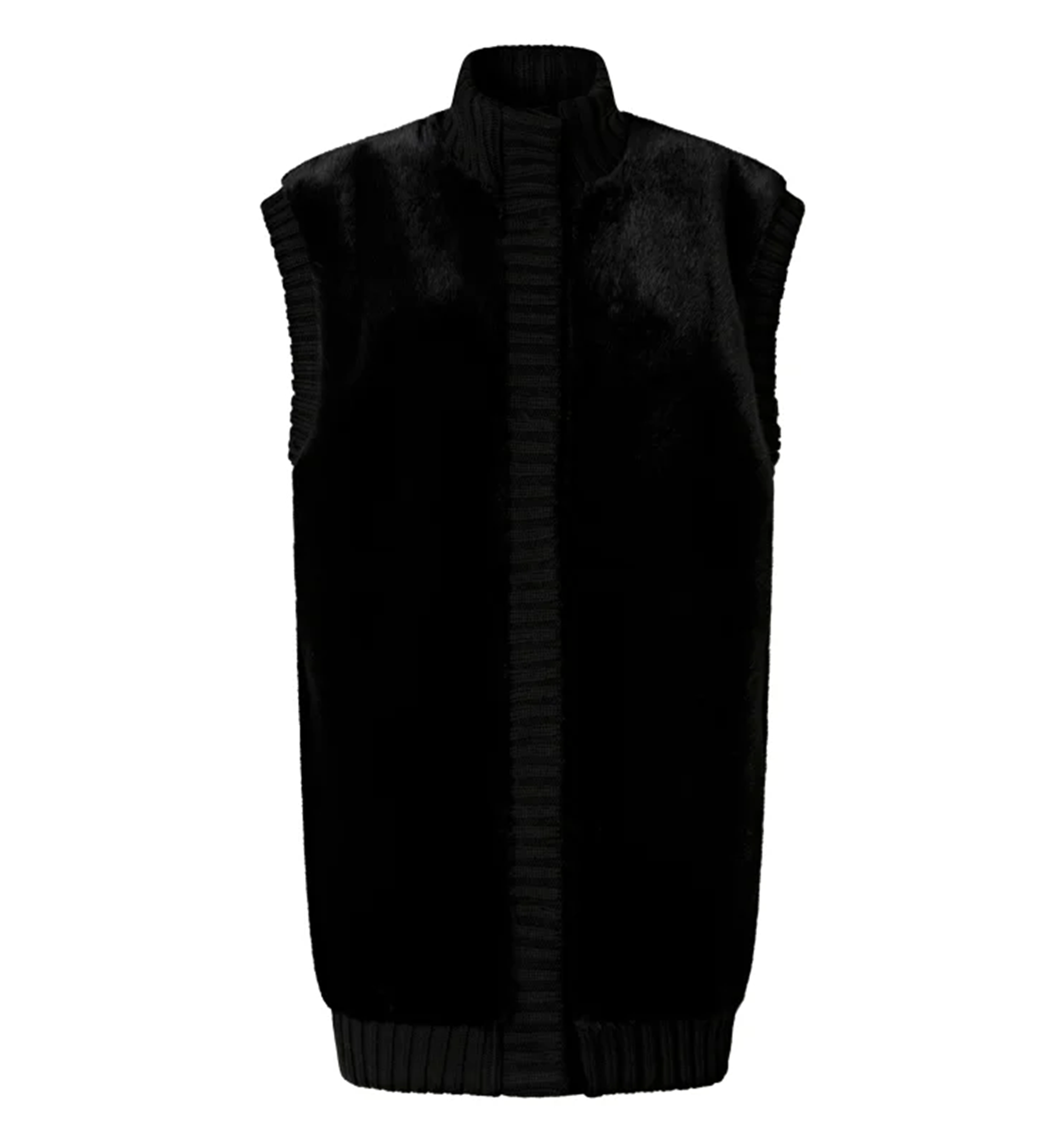 Long Faux Fur Gilet