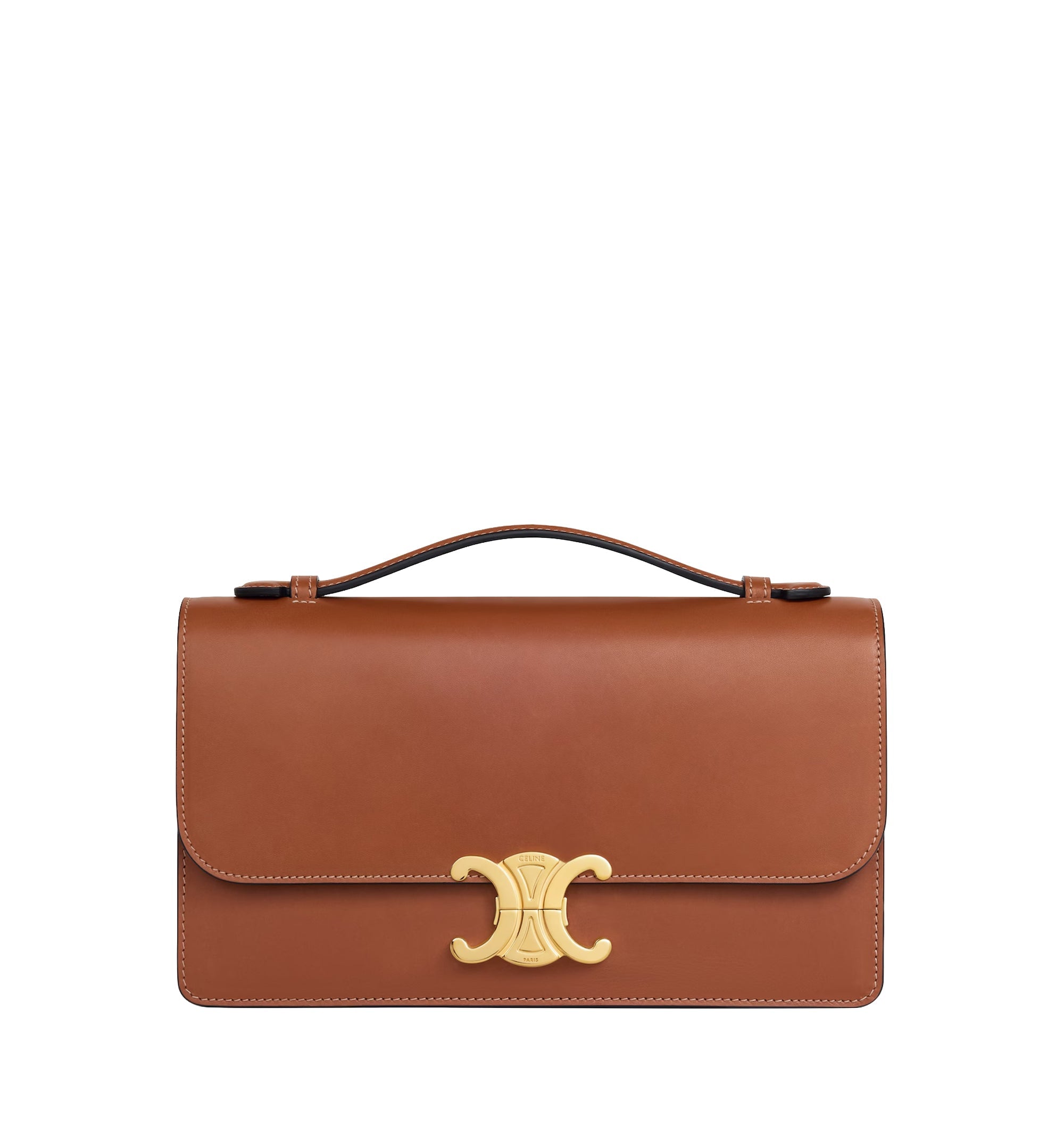 Triomphe Leather Crossbody Bag