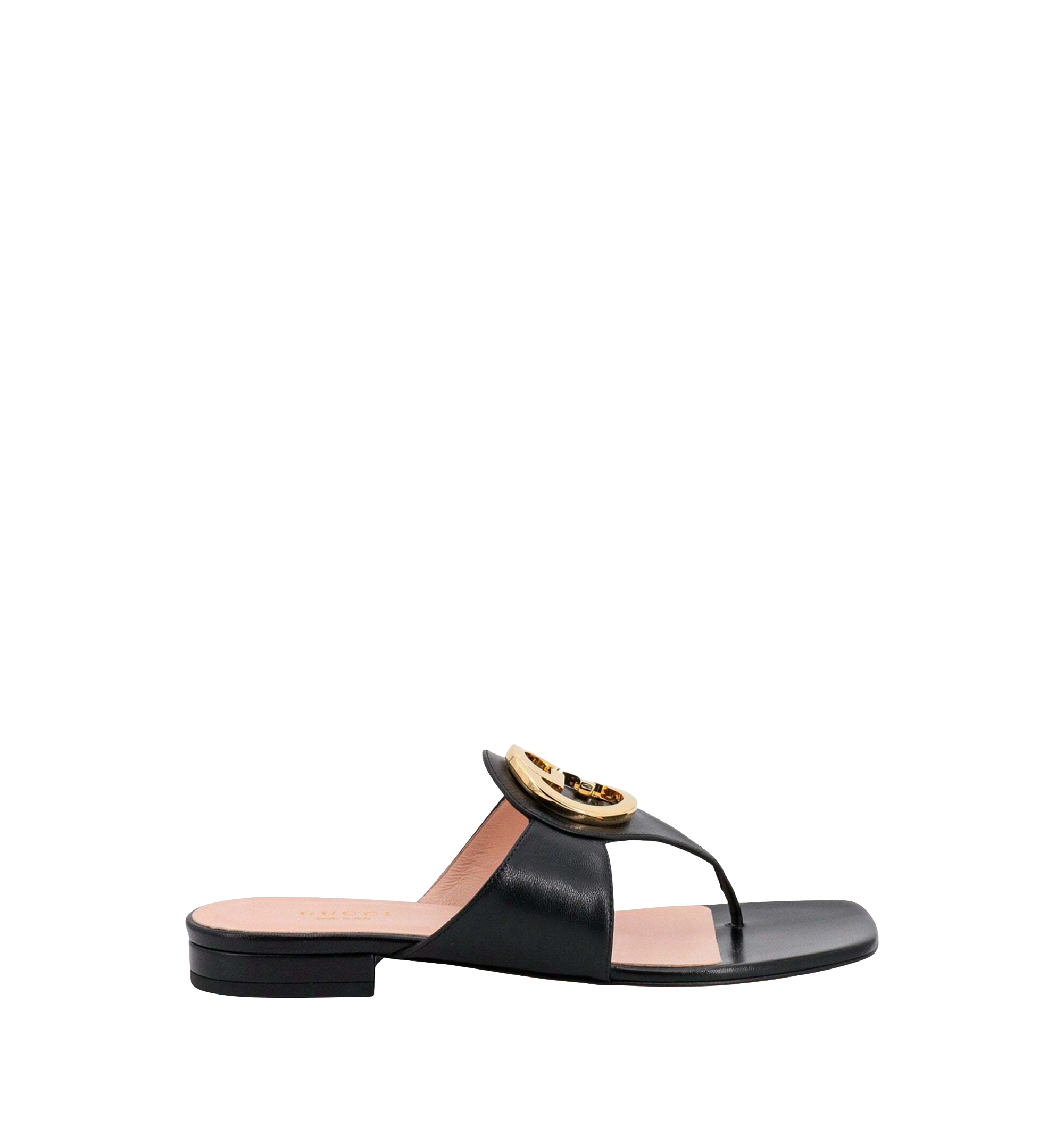 Gucci Blondie Suede Thong Sandal - Black