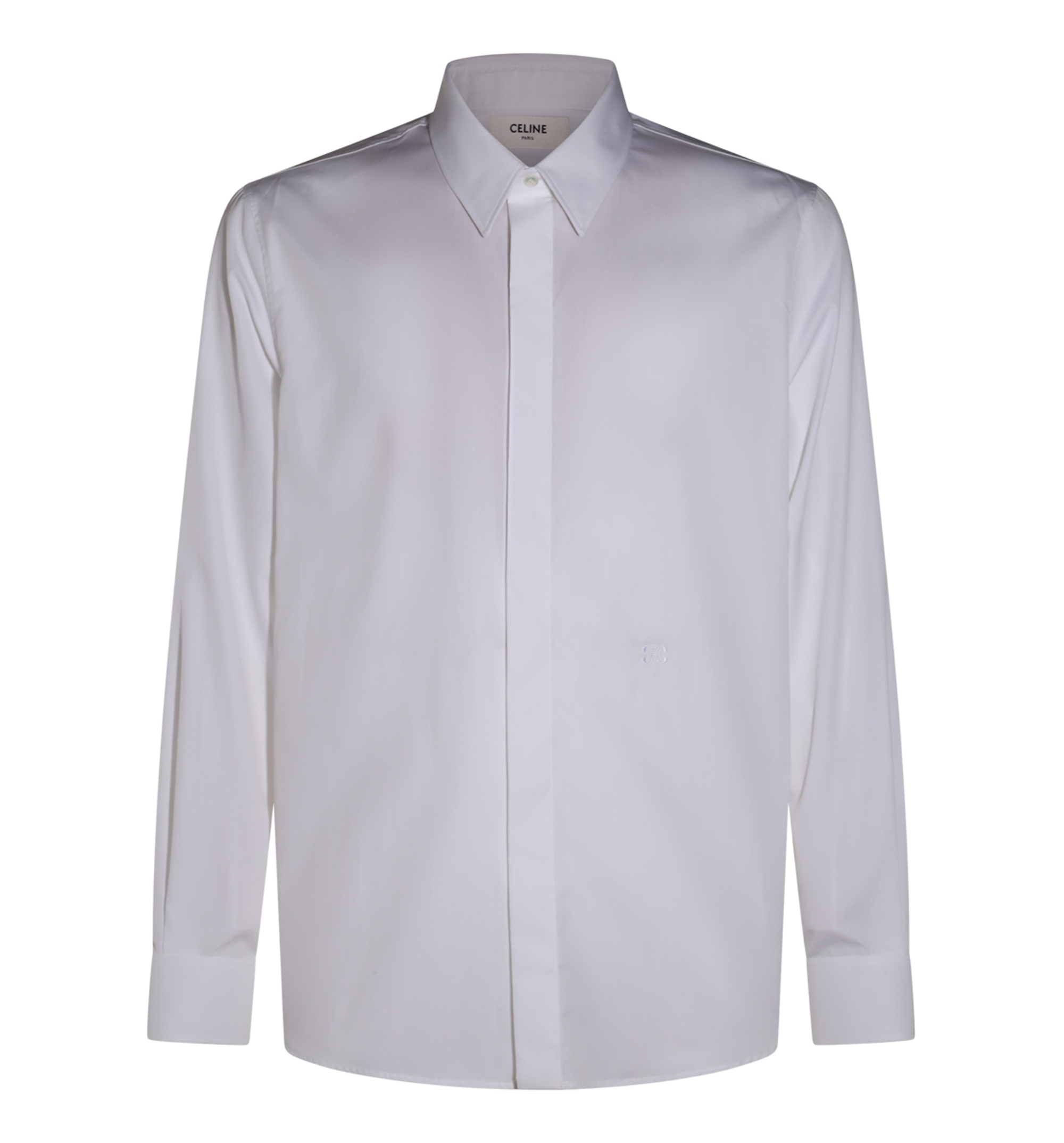 Celine Cotton Poplin Shirt - White