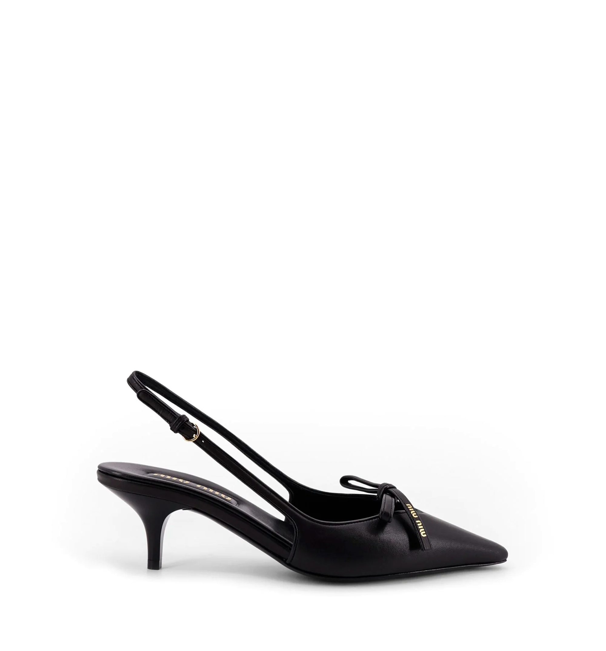 Nappa Leather Slingback Pumps