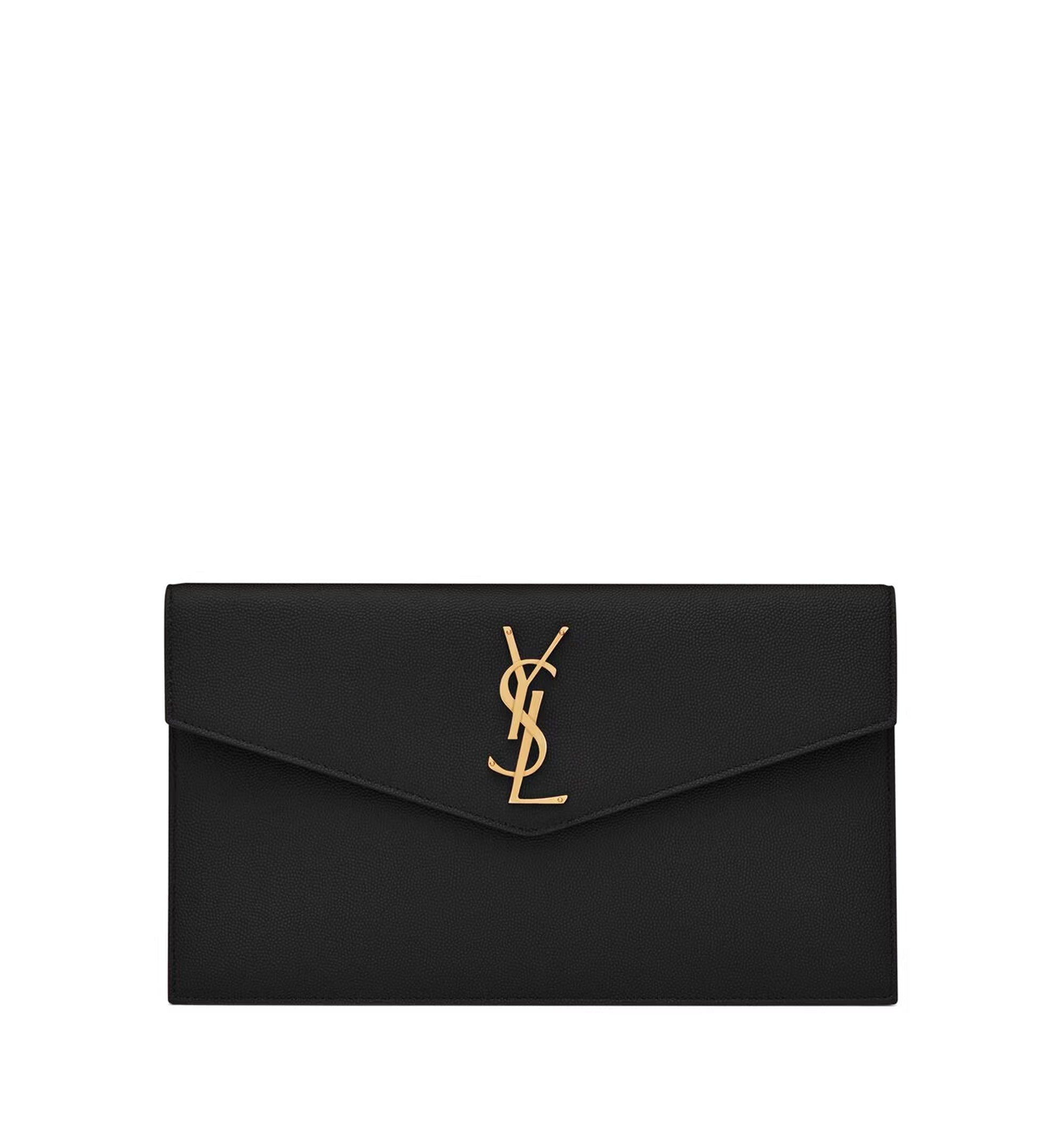 Uptown Pouch In Grain De Poudre Leather