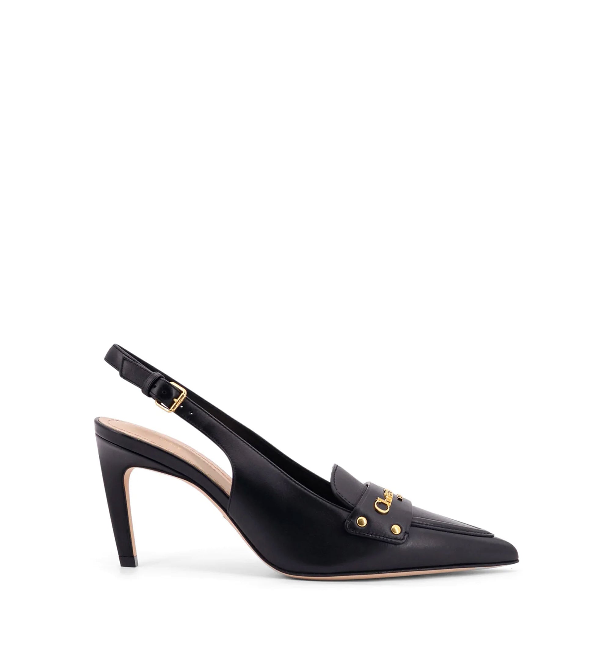 Dior Boy Leather Decolleté Slingback Pump