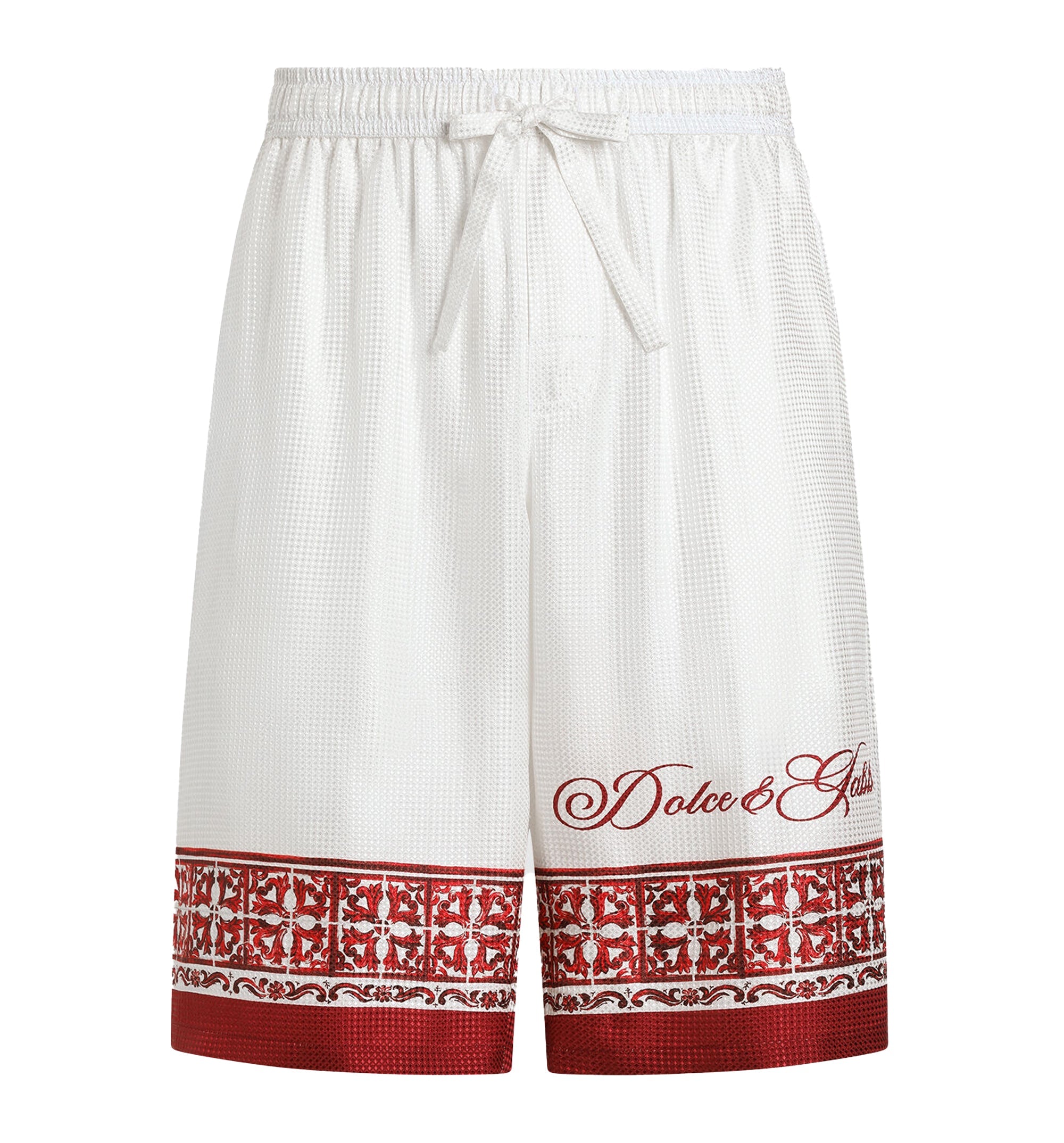 Majolica-Print Jacquard Twill Vanity Bermuda Shorts
