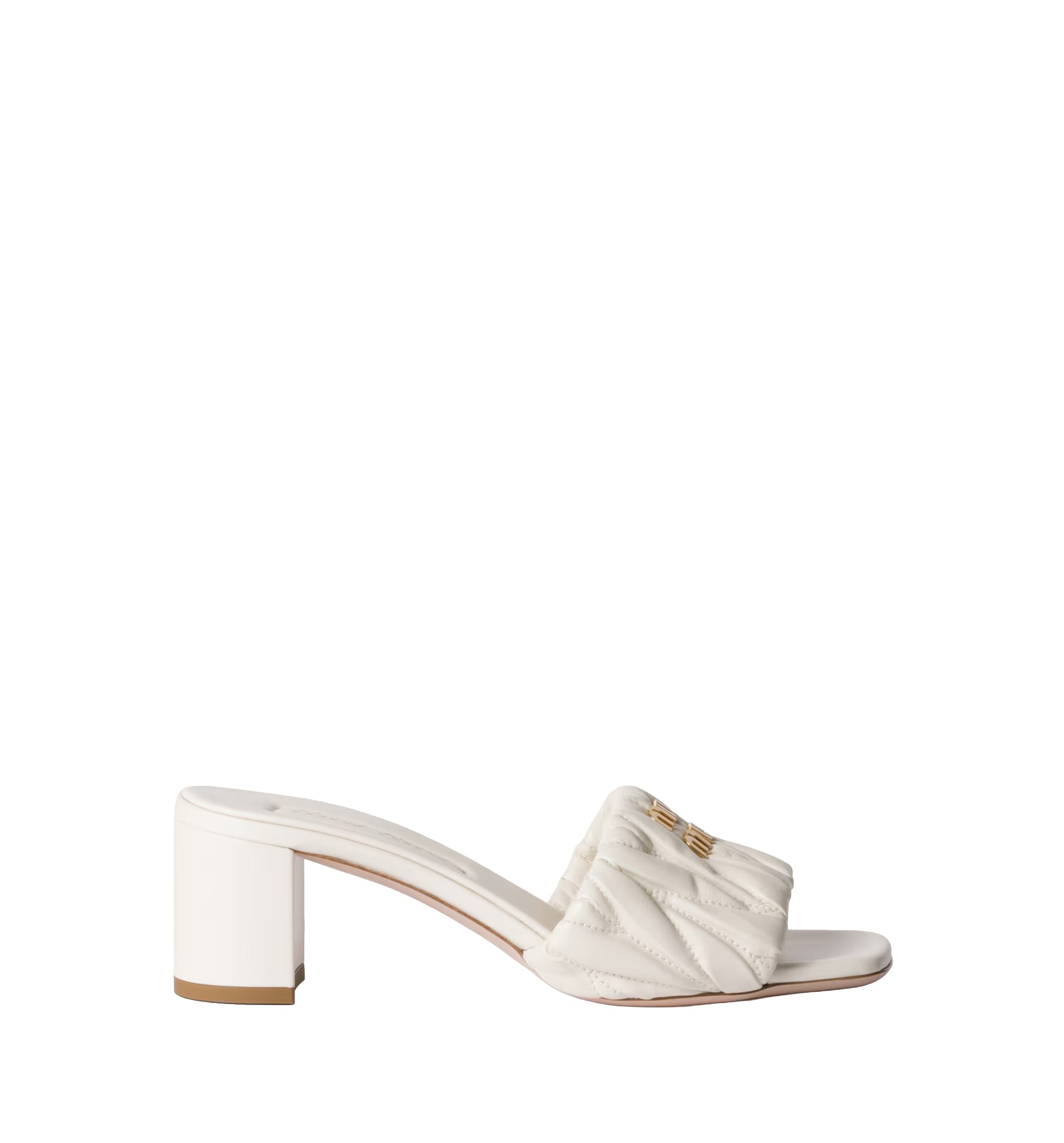 Matelassé Nappa Leather Slides