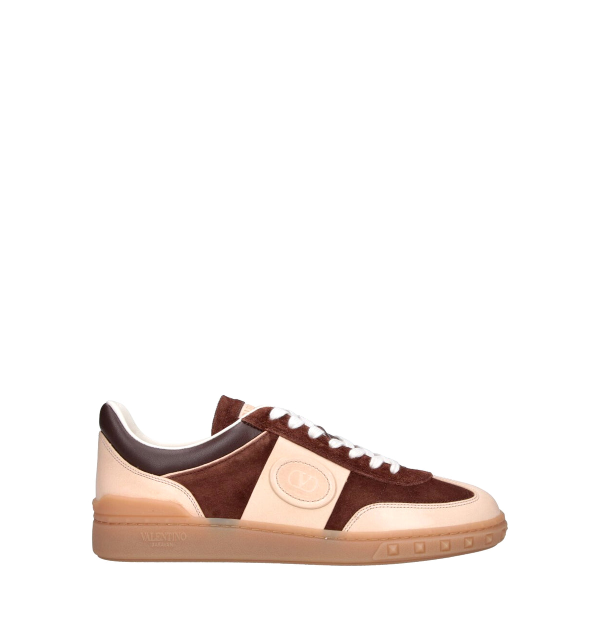 Upvillage Low Top Trainer In Split Leather And Calfskin Nappa Leather
