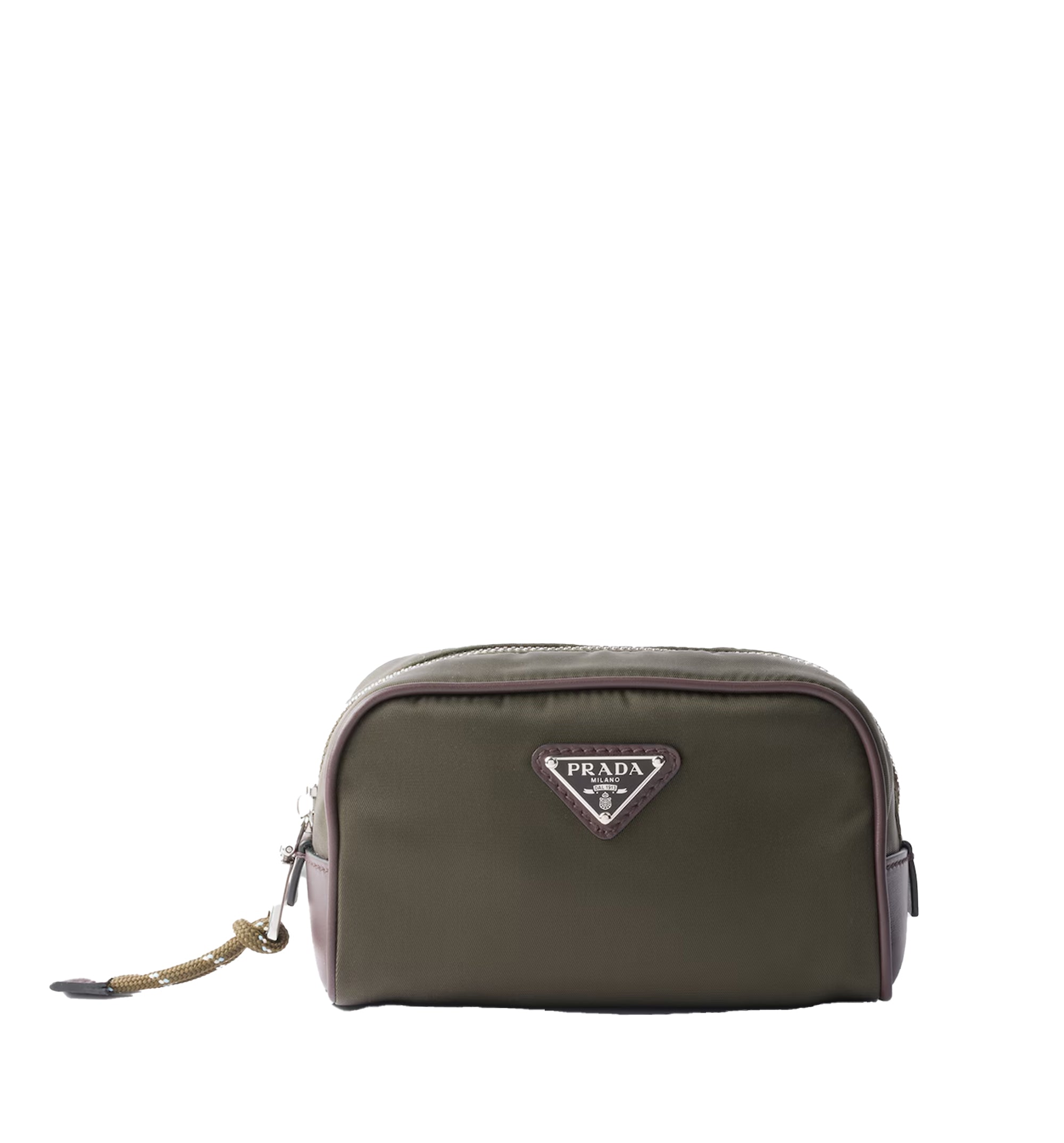 Prada Speedrock Re-Nylon and leather pouch