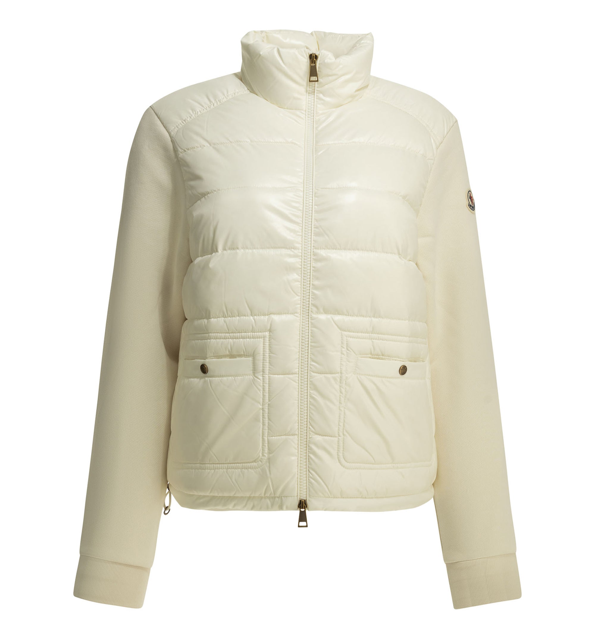 Quilted Zip-Up Sweatshirt