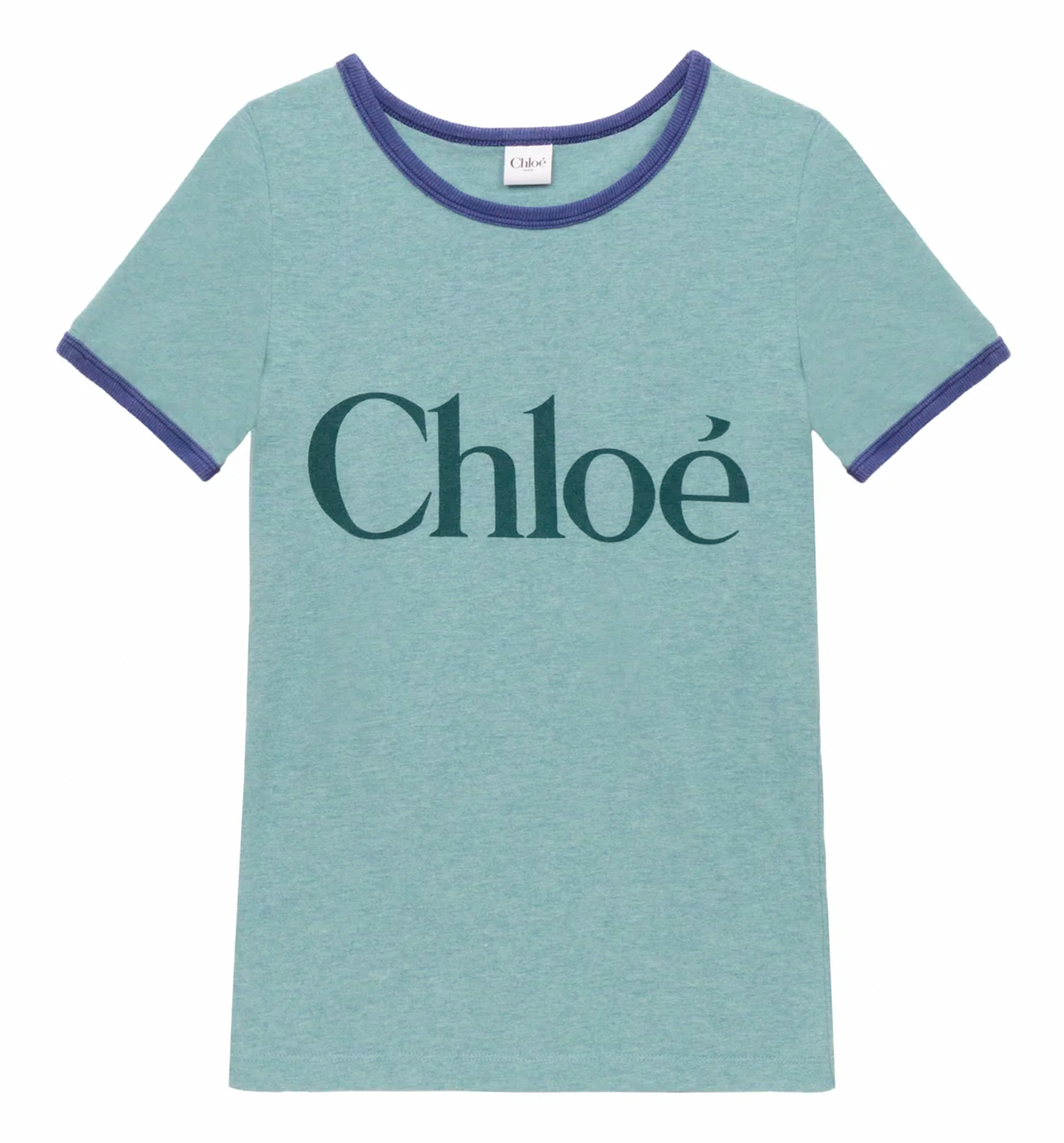 Fitted Logo T-shirt in Cotton-mix Jersey