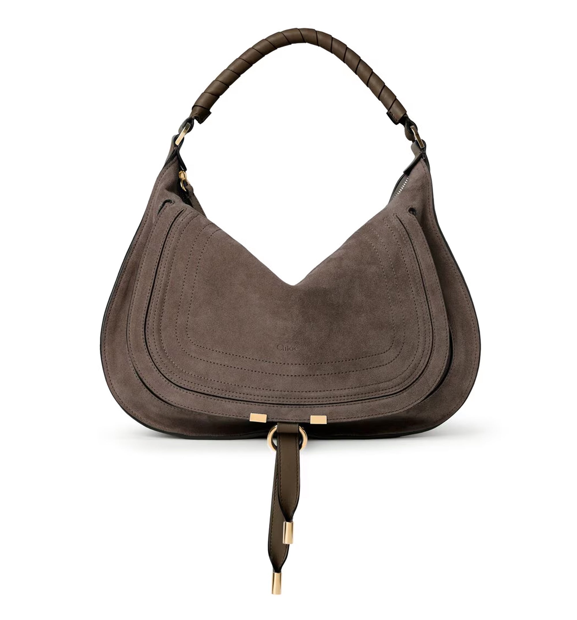 Marcie Shoulder Bag In Suede Leather