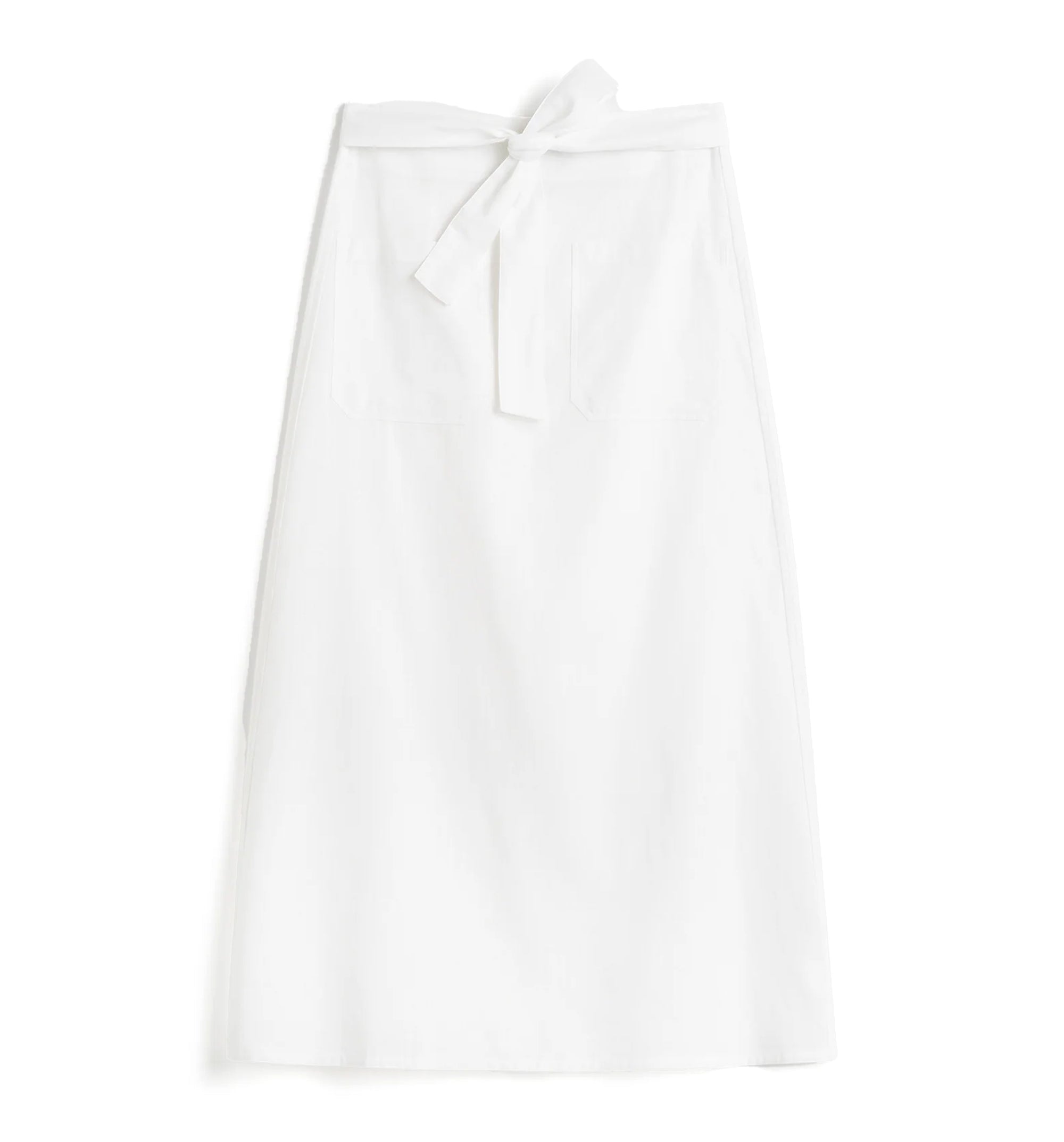 Tie-Waist Cotton And Linen Skirt