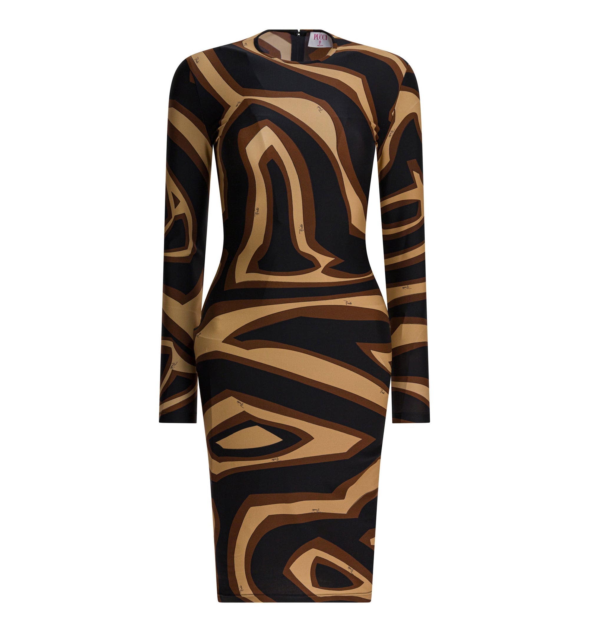 Labirinto Print Lycra Dress