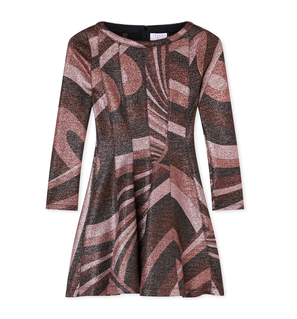 Iride Print Lurex Jersey Dress