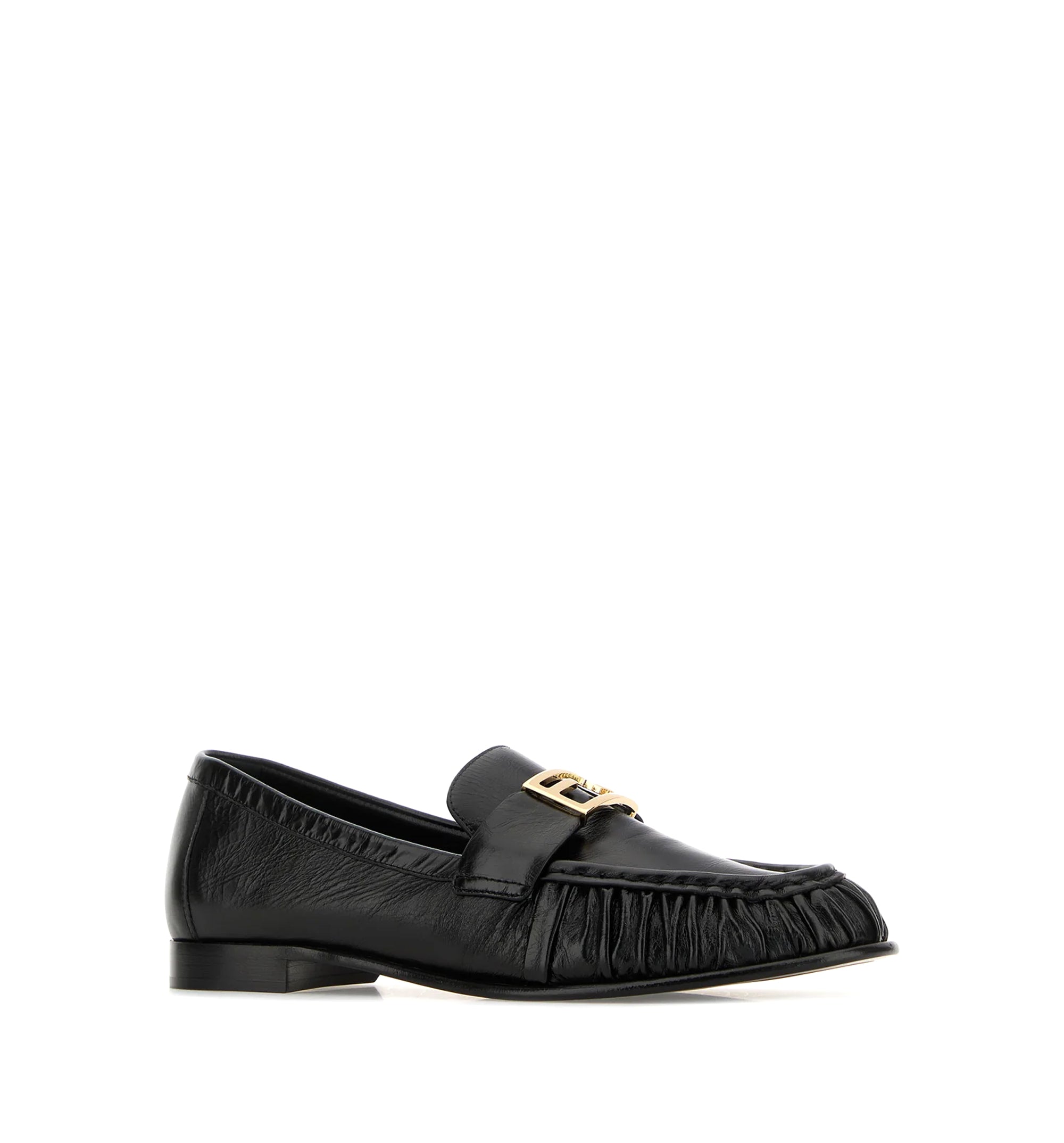 Baguette Black Nappa Leather Loafers