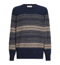 Alpaca, cashmere and wool nordic jacquard sweater