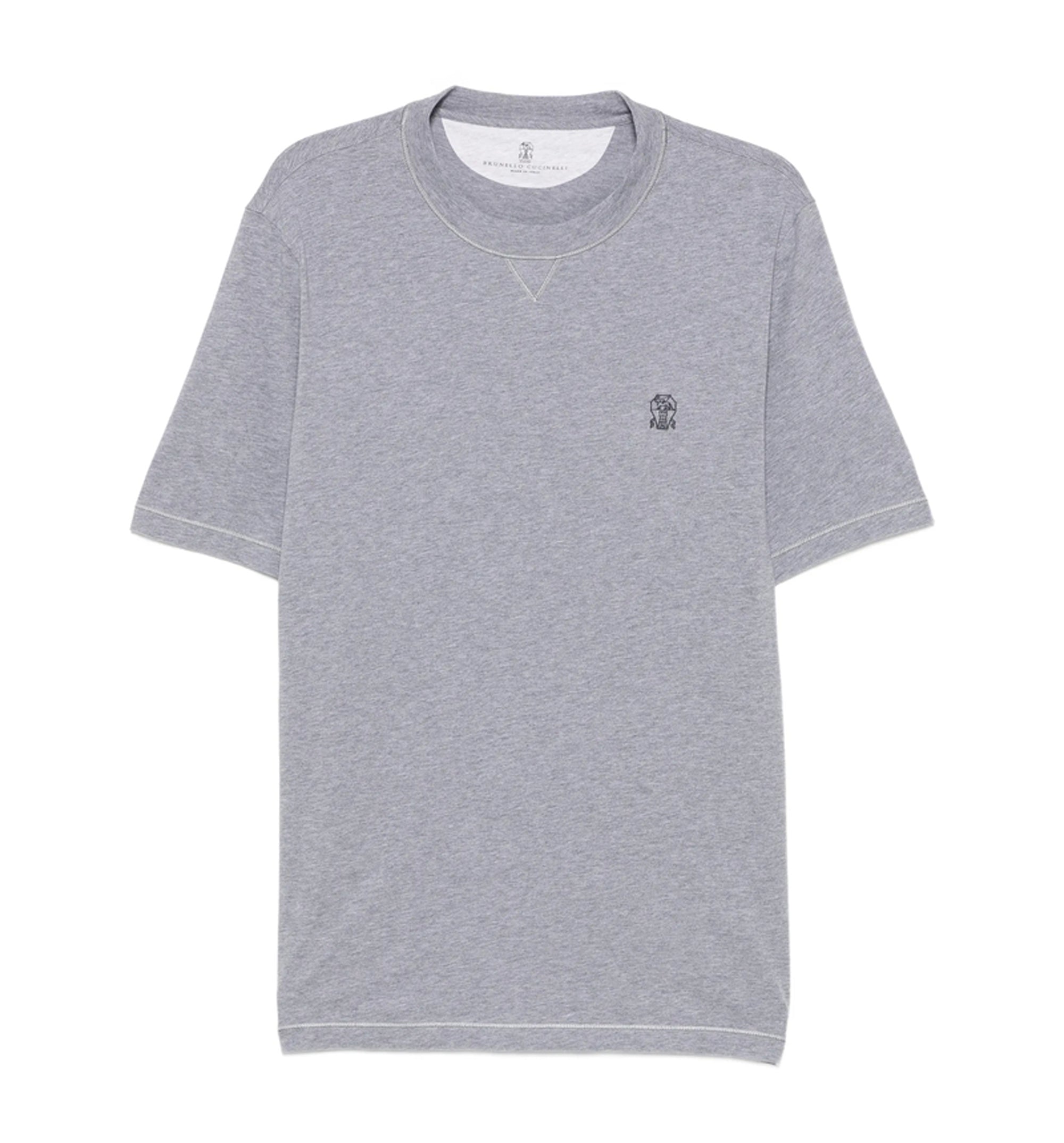 Logo-embroidered T-shirt
