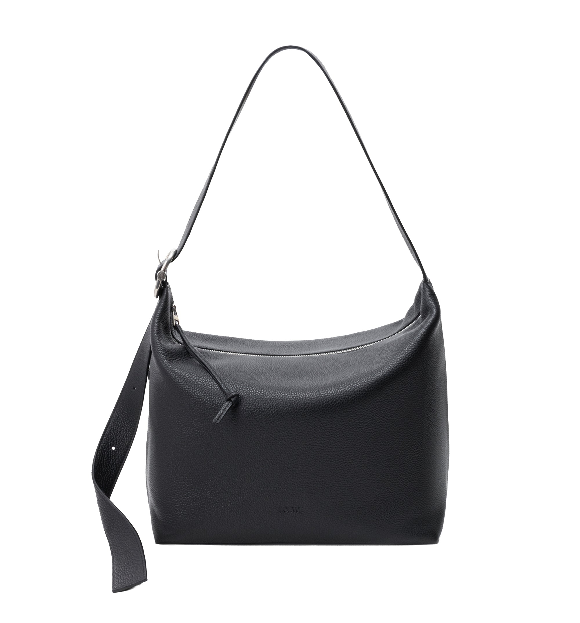 Large Loop Hobo in Supple Grained Calfskin