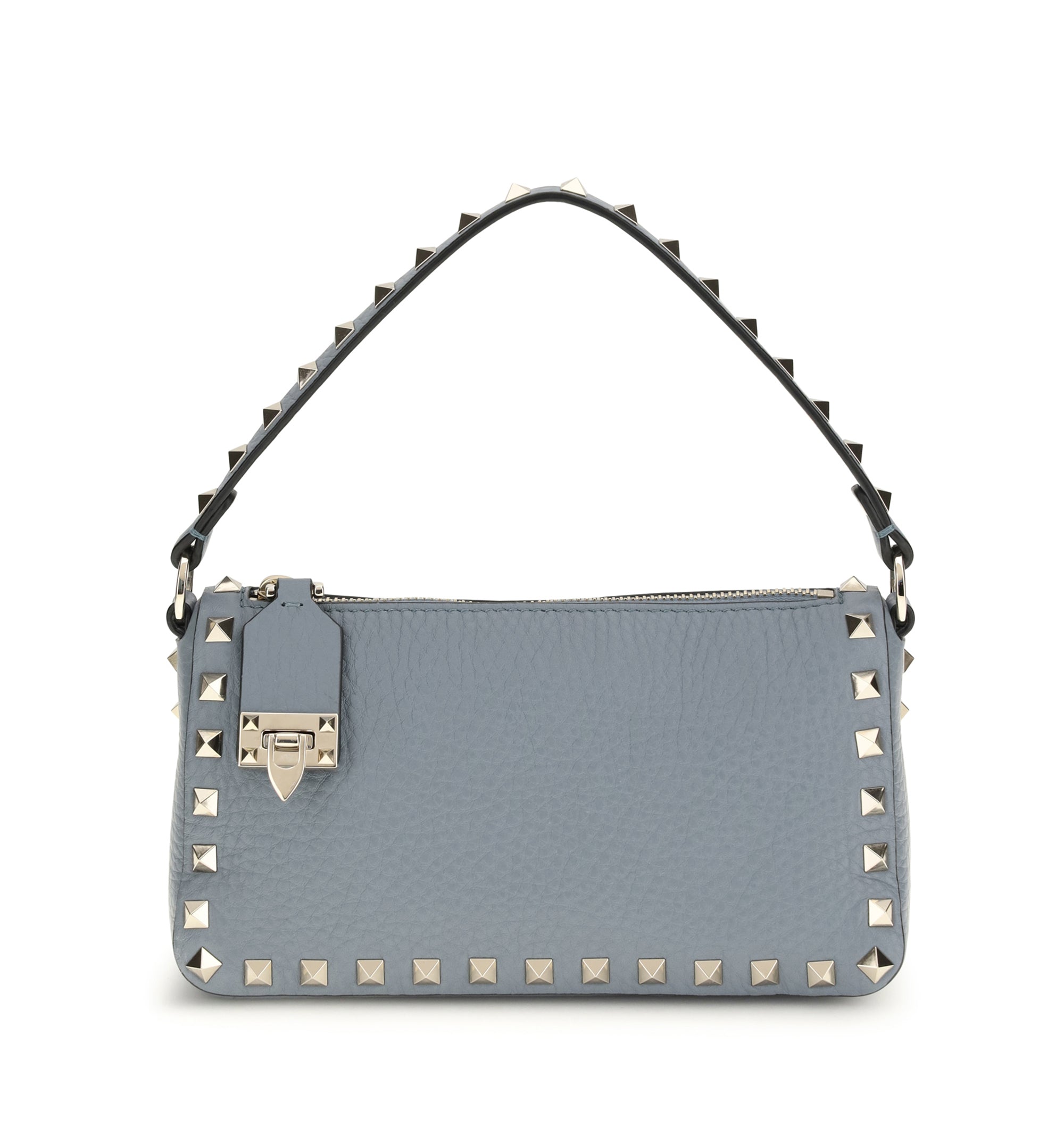 Small Rockstud Grainy Calfskin Crossbody Bag