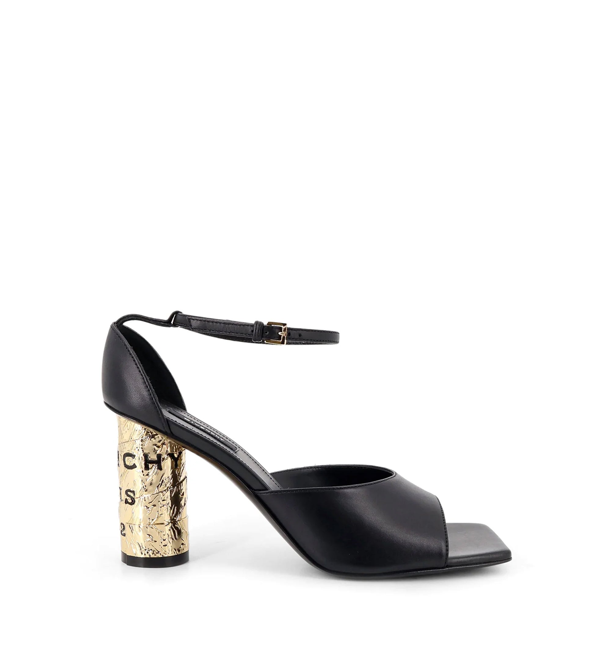 Tape Heel Sandals In Leather