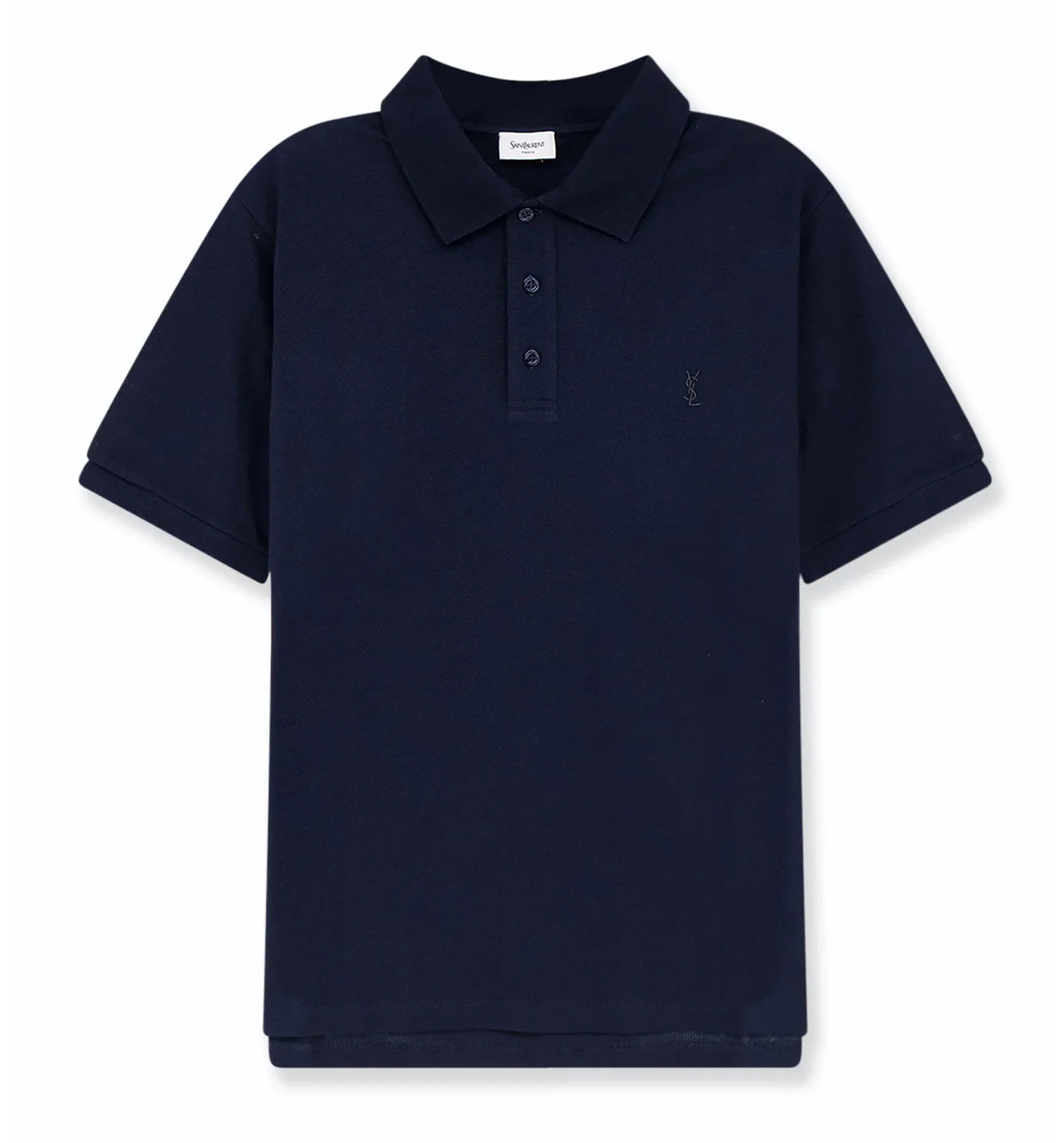 Piqué cotton polo shirt with Cassandre embroidery