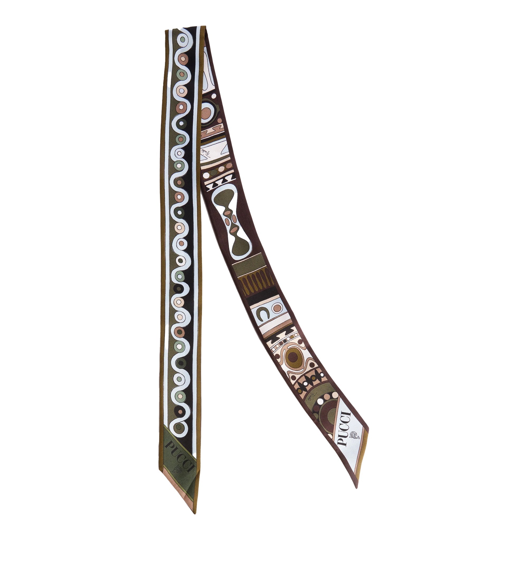 Mixed Print Silk Twill Scarf