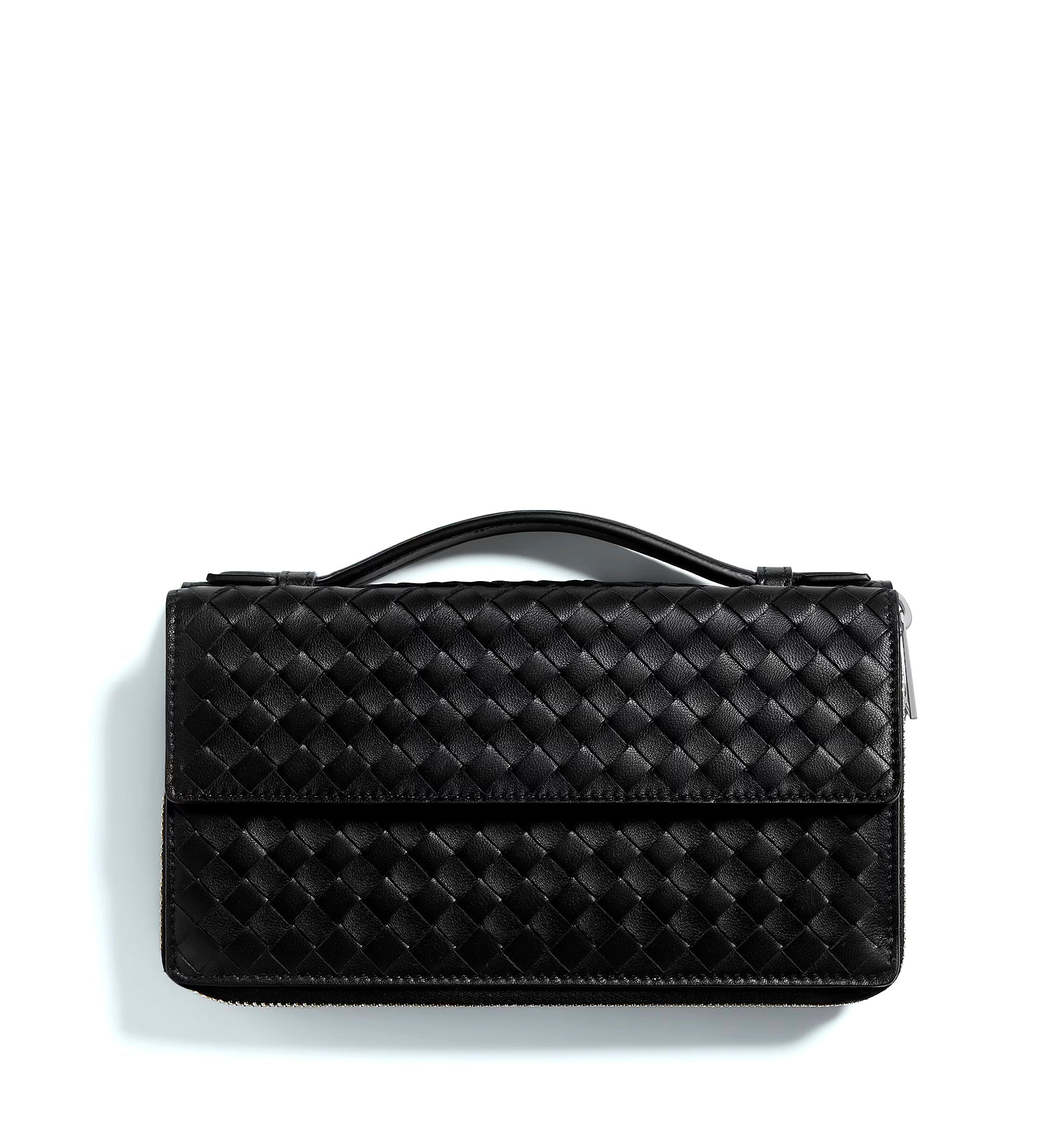 Intrecciato Piccolo Zip-Around Organizer