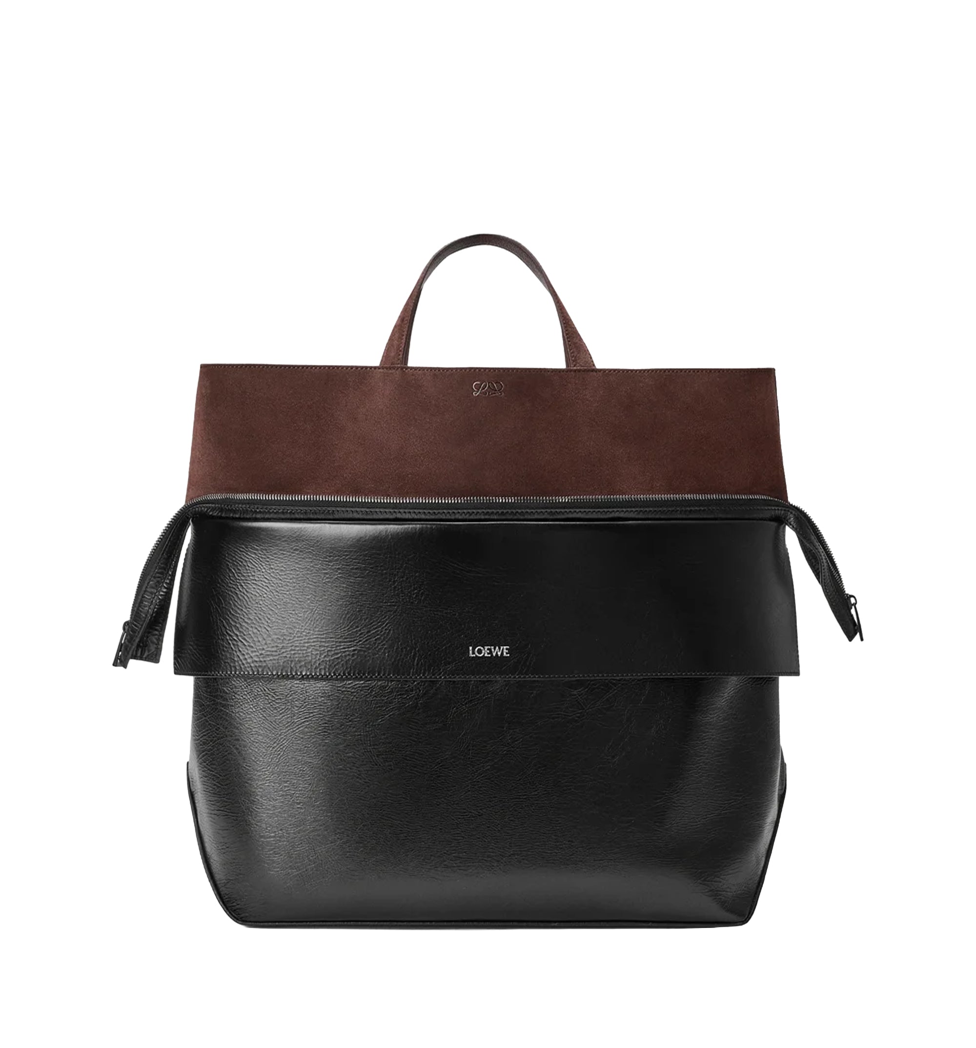 Large Switch Tote in Paper Calf and Suede